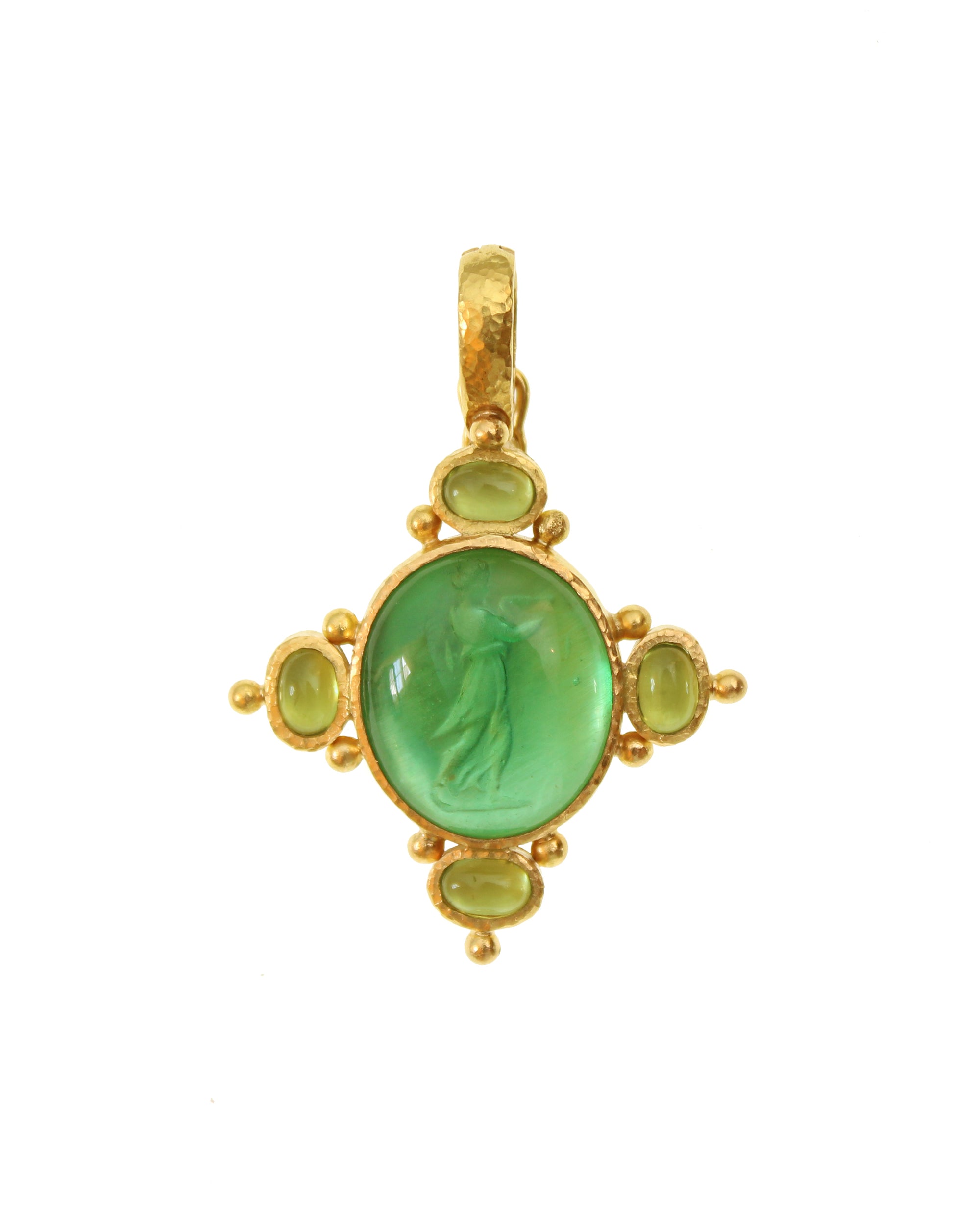 Nile 'Temple Dancer' Pendant with Peridot