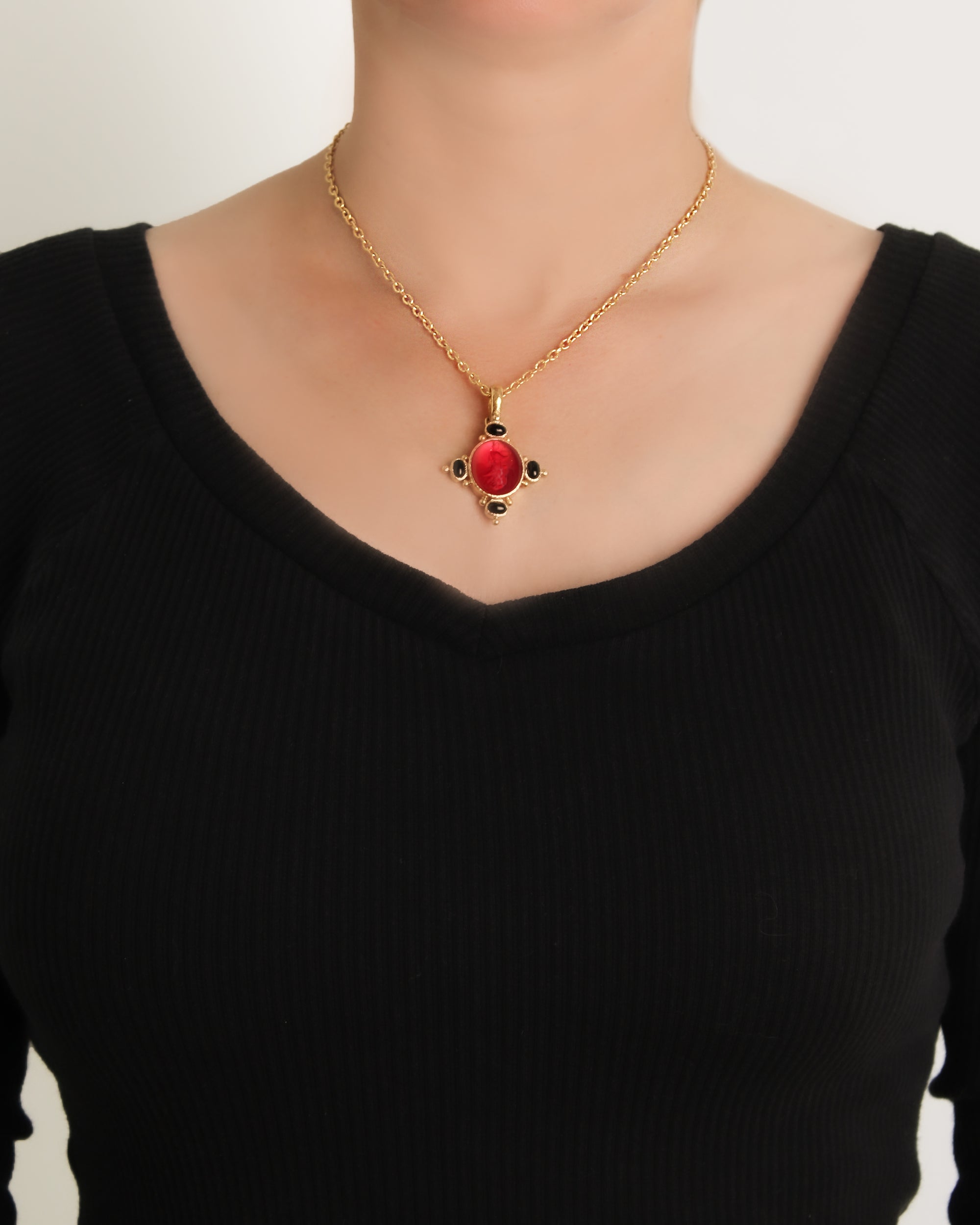 Pink 'Temple Dancer' Pendant