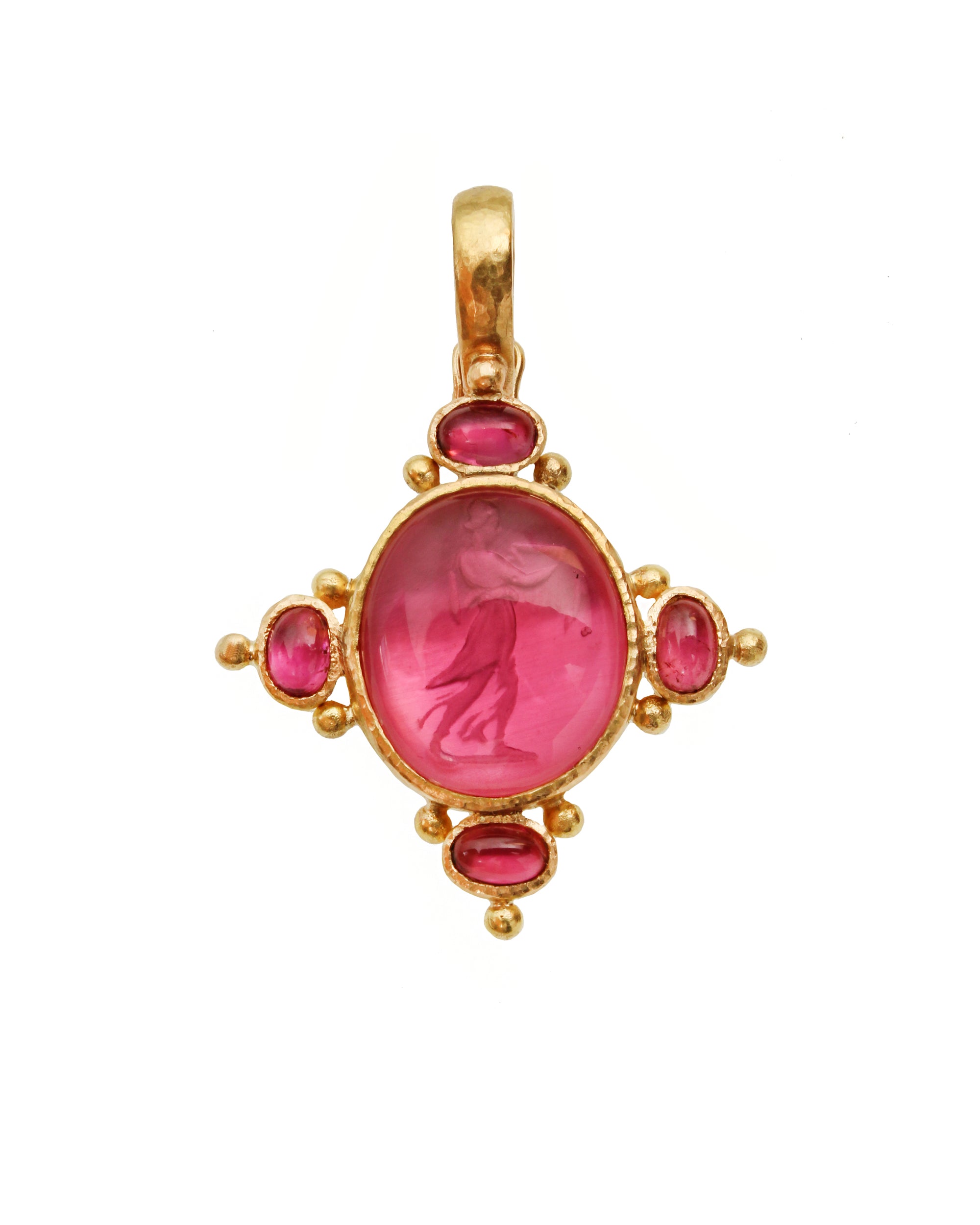 Pink 'Temple Dancer' Pendant