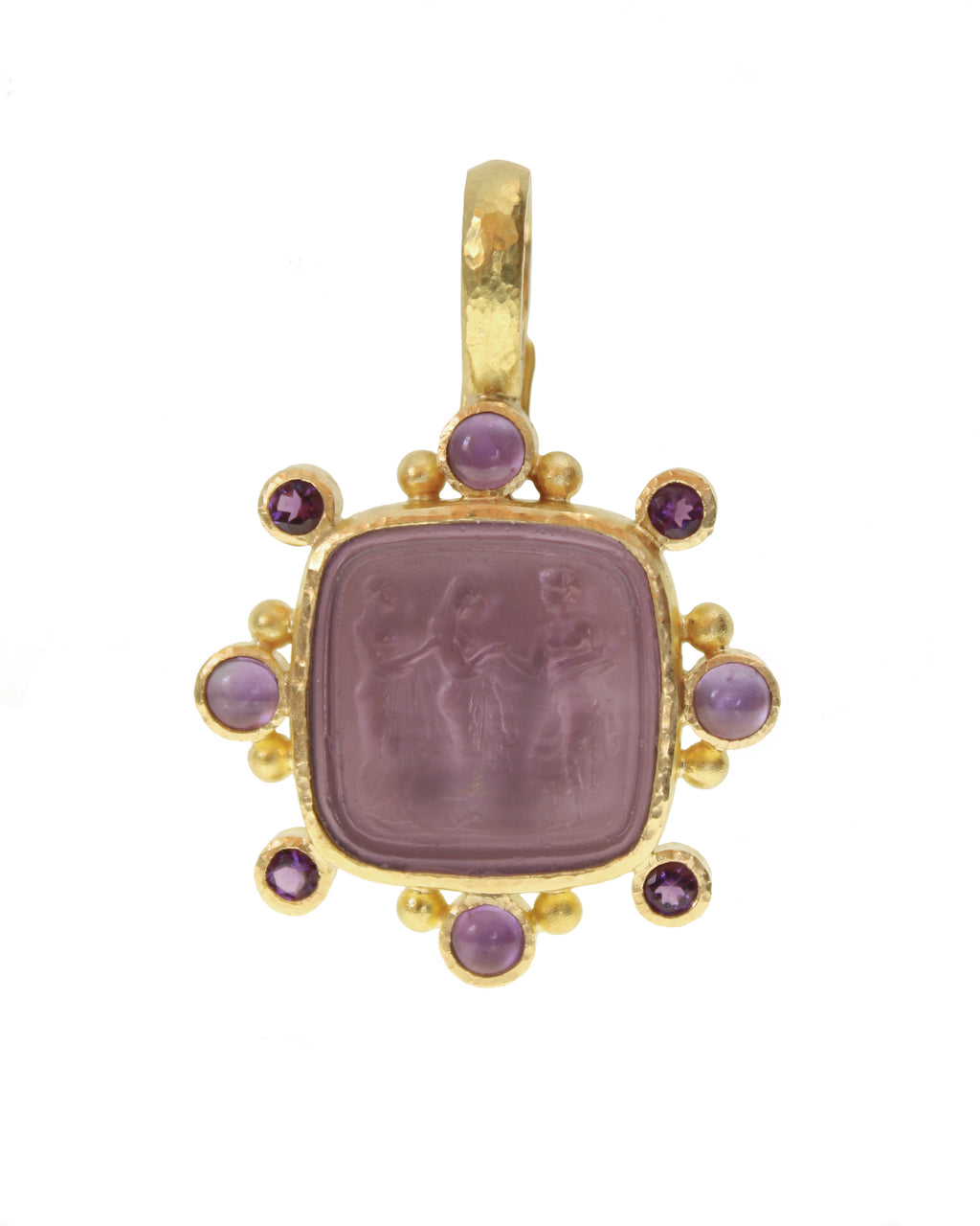 Mulberry 'Three Graces' and Amethyst Pendant