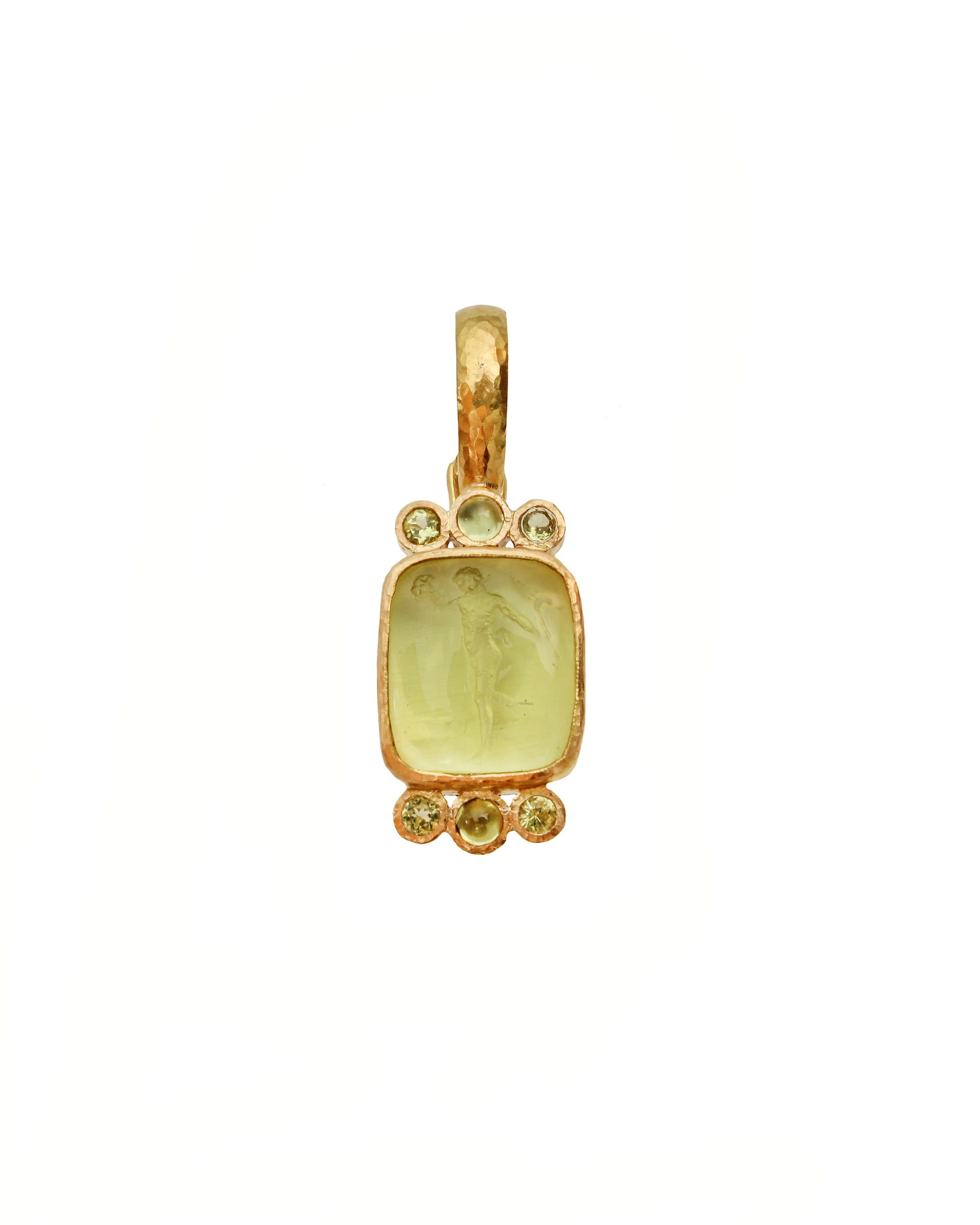 Lime 'Greek Muse' Pendant