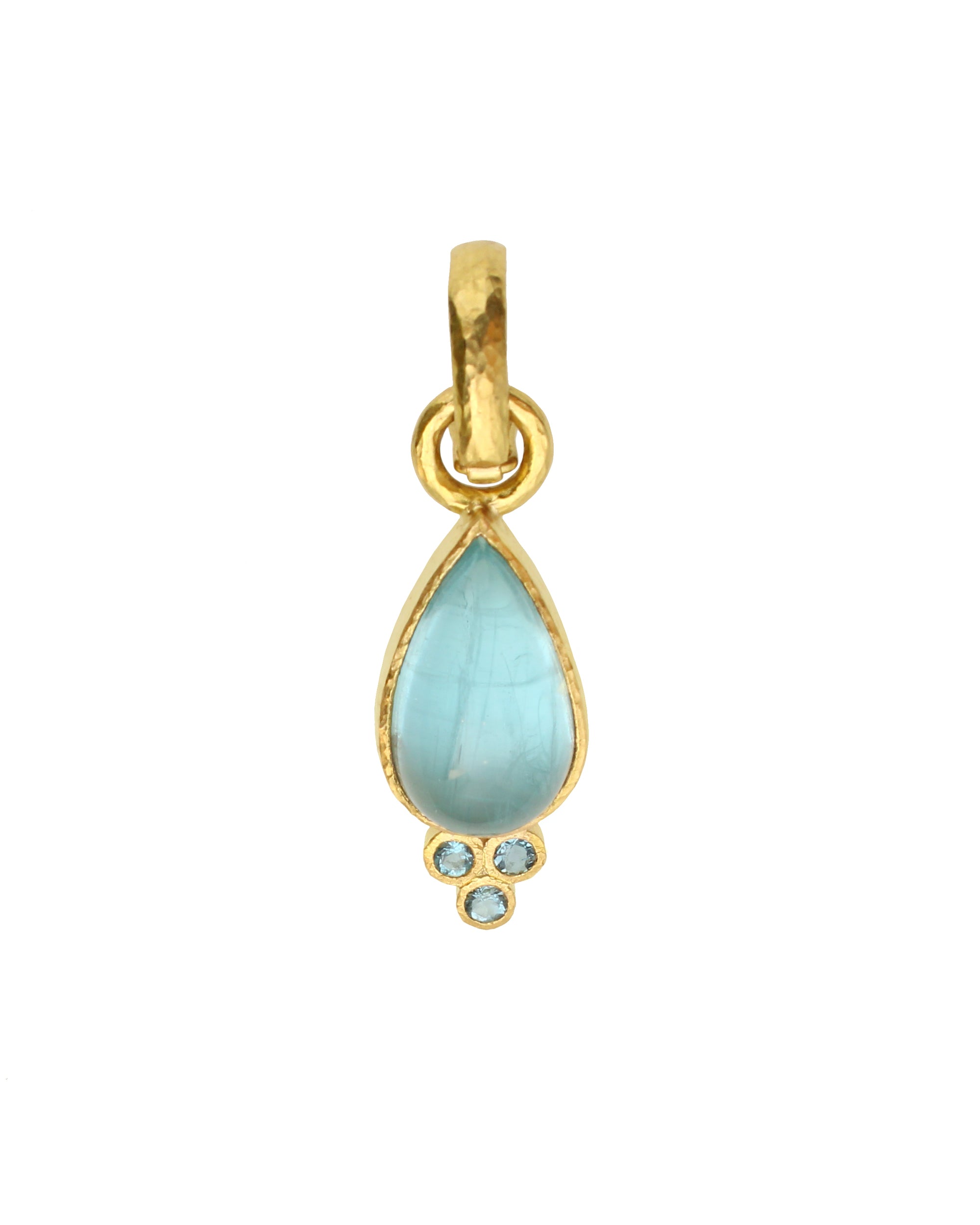 Teardrop Aquamarine Pendant