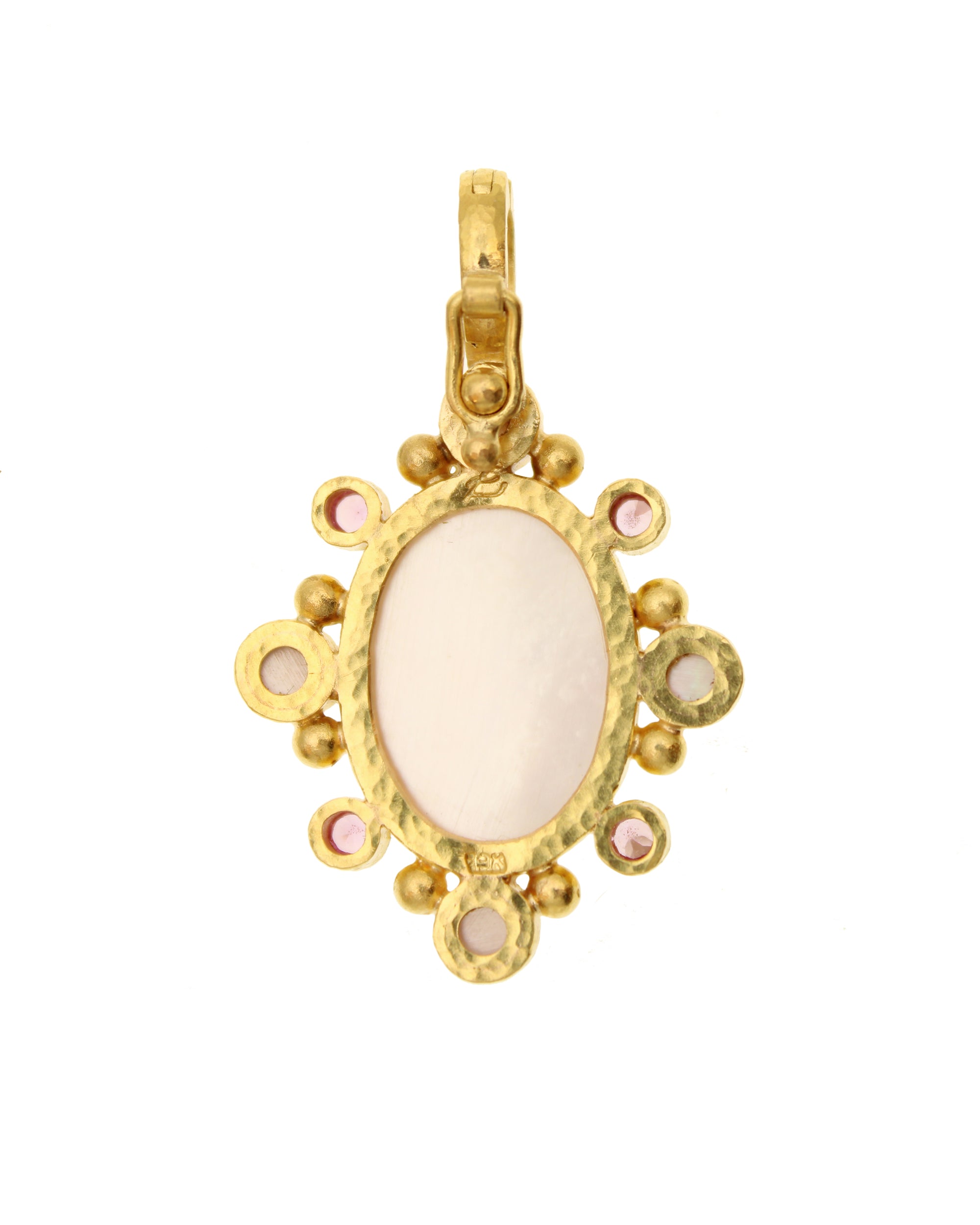 Rose Quartz, Tourmaline and Pink Sapphire Pendant