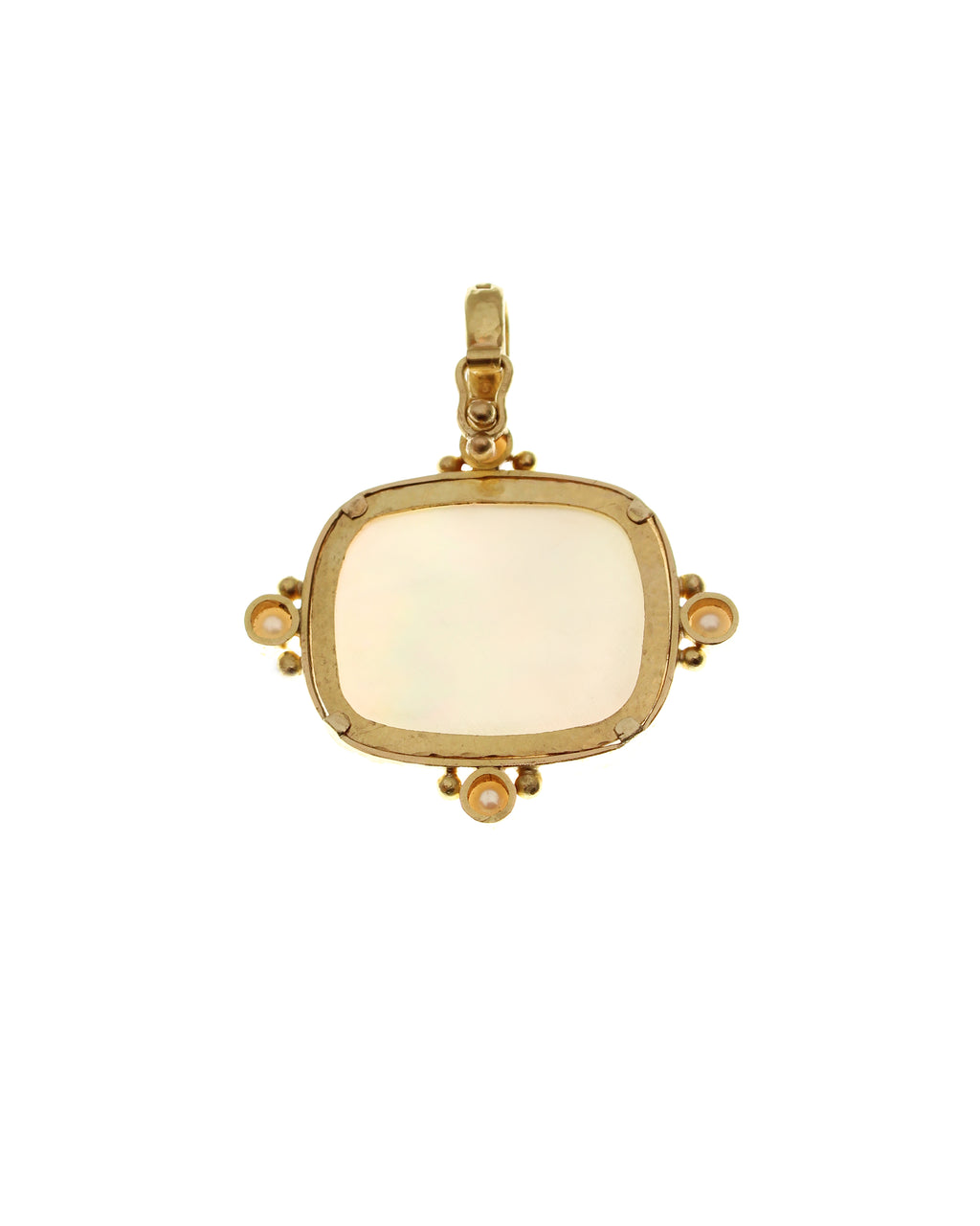 Rock Crystal 'Swan' with Pearls Pendant