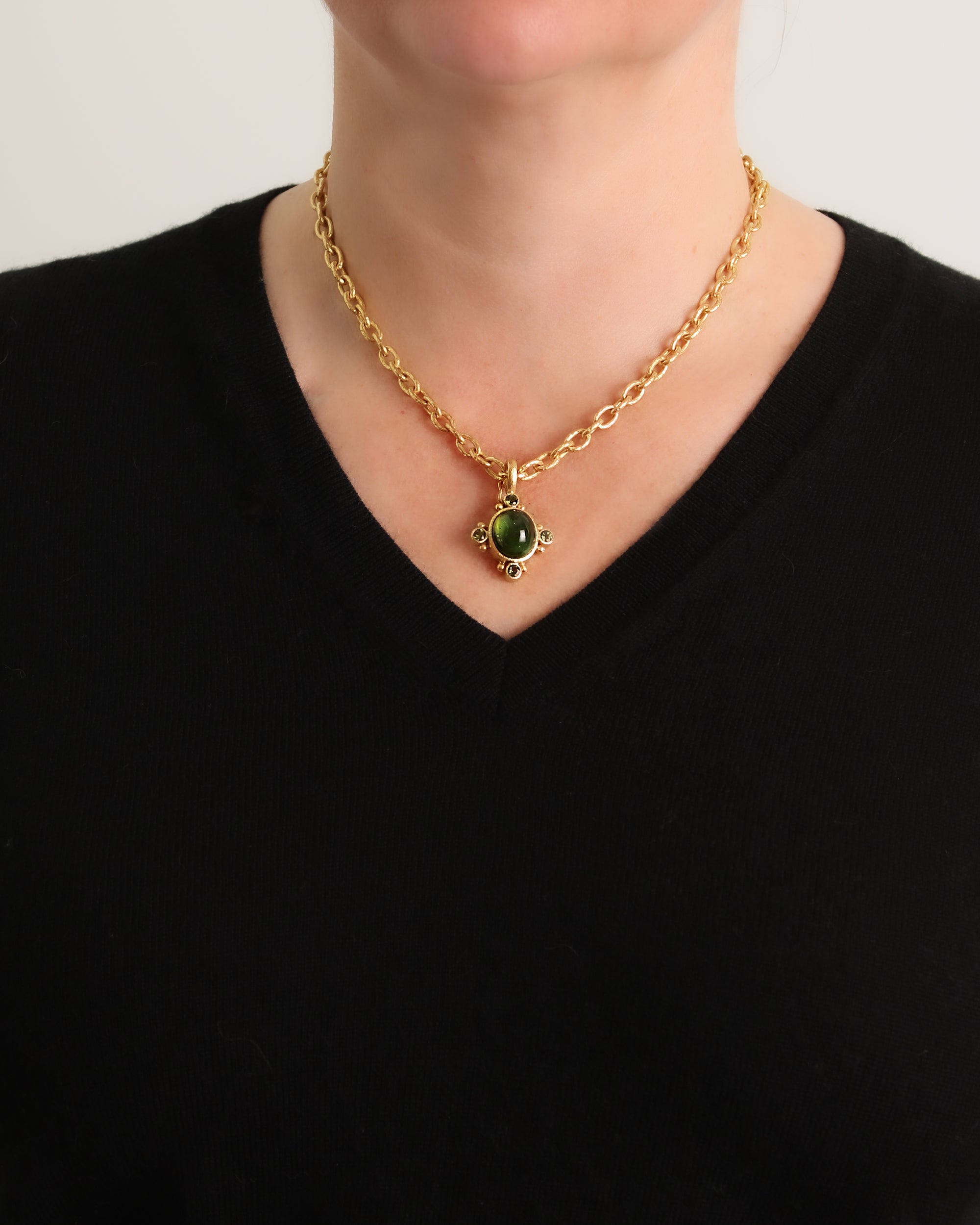 Green Tourmaline Pendant