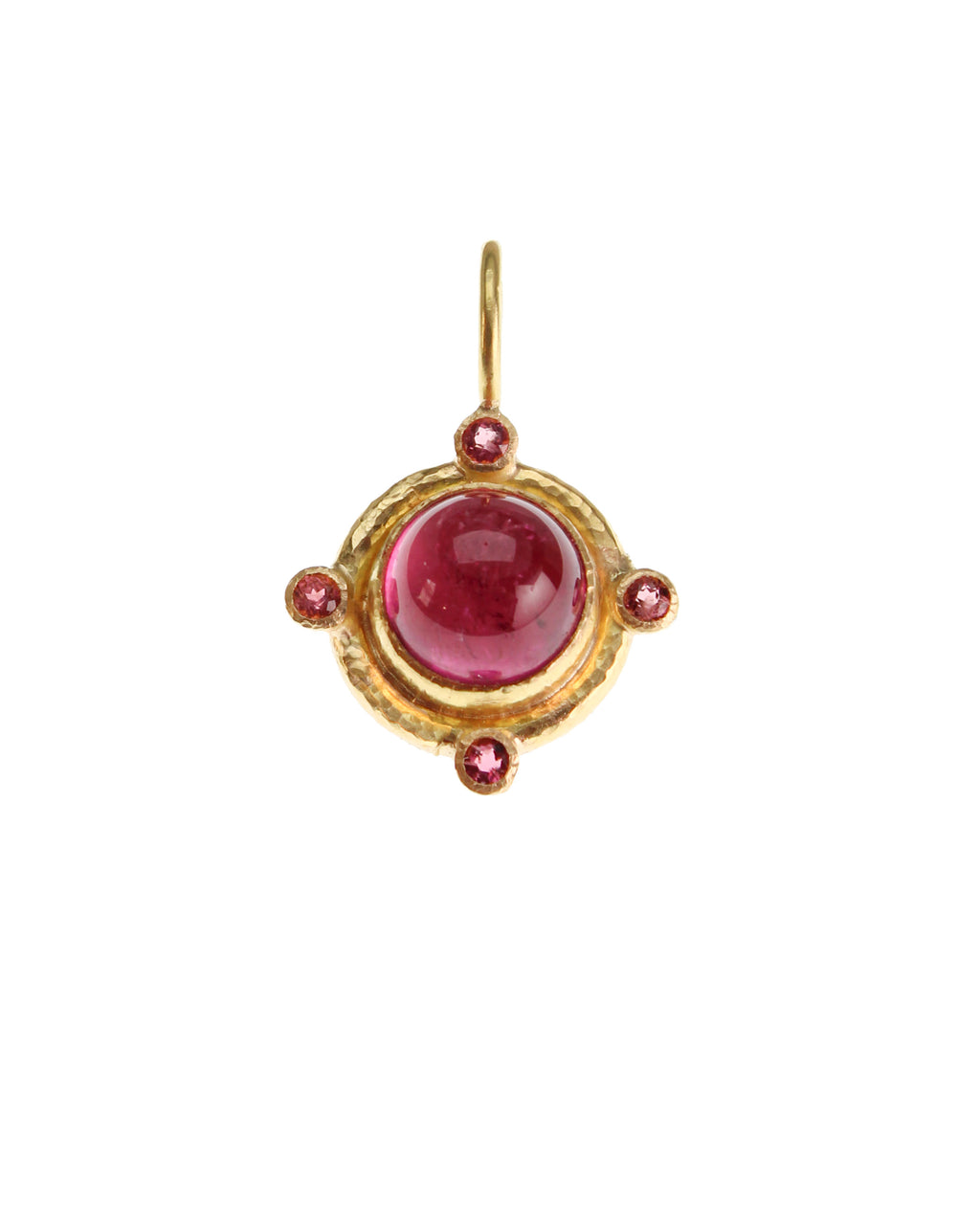 Pink Tourmaline Jump Ring Pendant