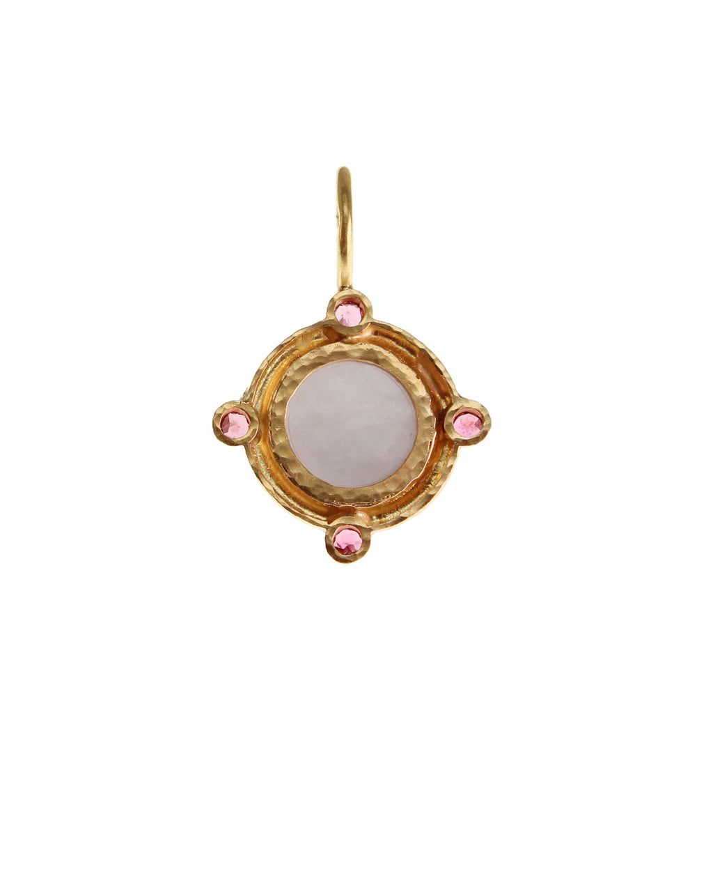 Pink Tourmaline Jump Ring Pendant
