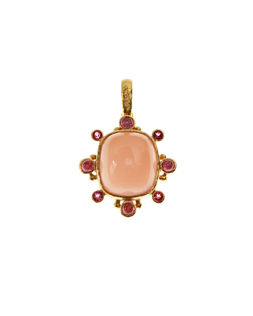 Rose Quartz and Pink Tourmaline Pendant