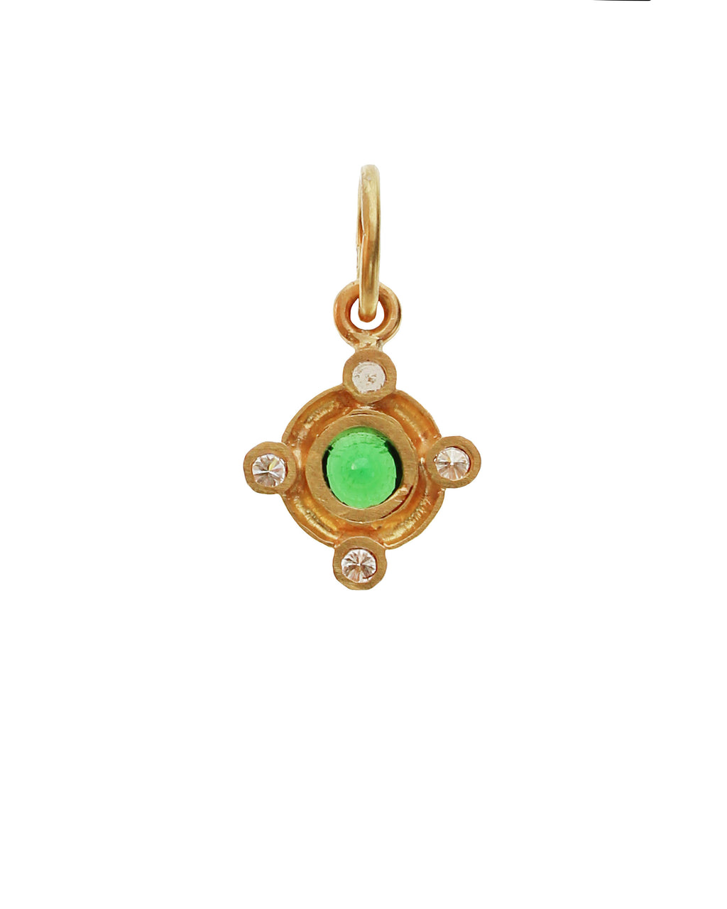 Tsavorite and Diamond Pendant
