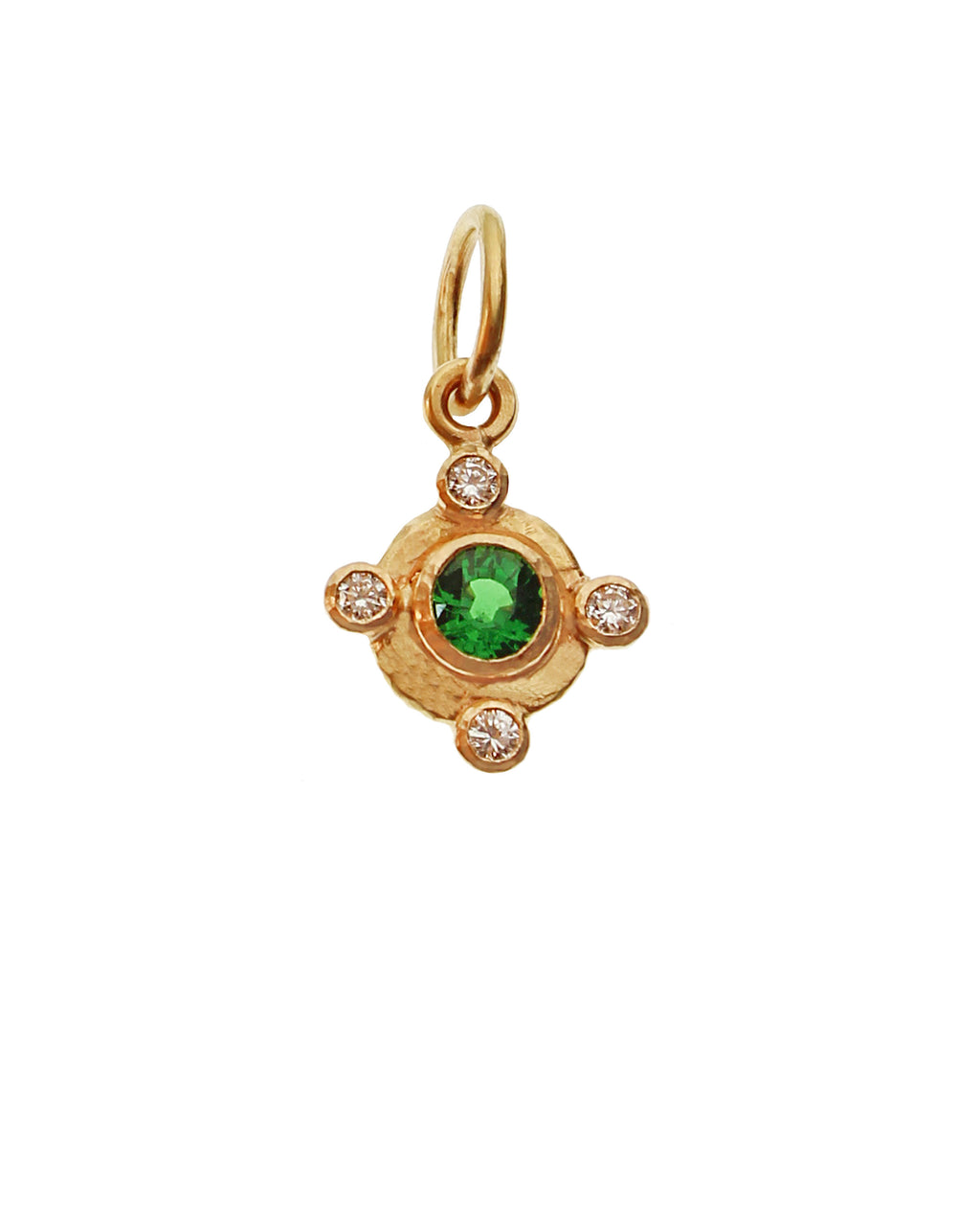 Tsavorite and Diamond Pendant