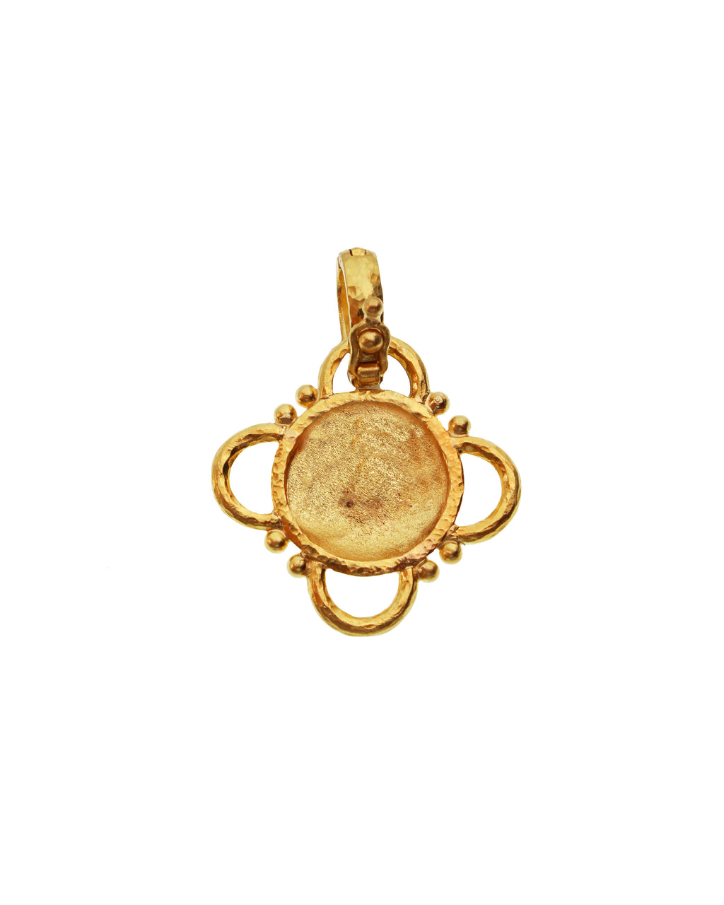Gold 'Fat Bee' with Wire Arches Pendant