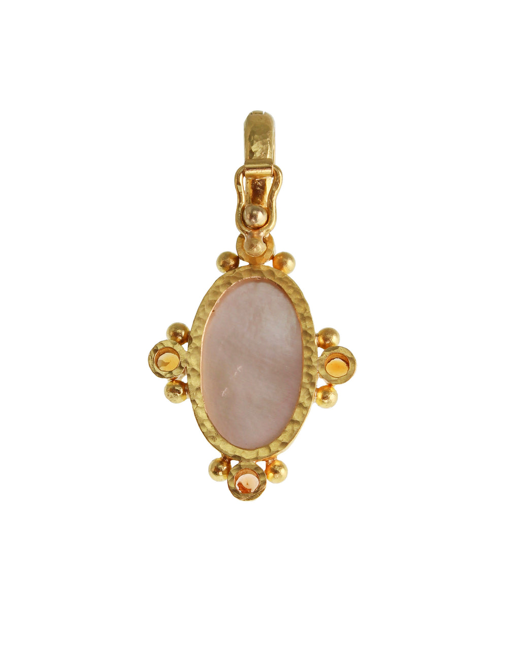 Amber Venetian Glass 'Standing Goddess' Pendant
