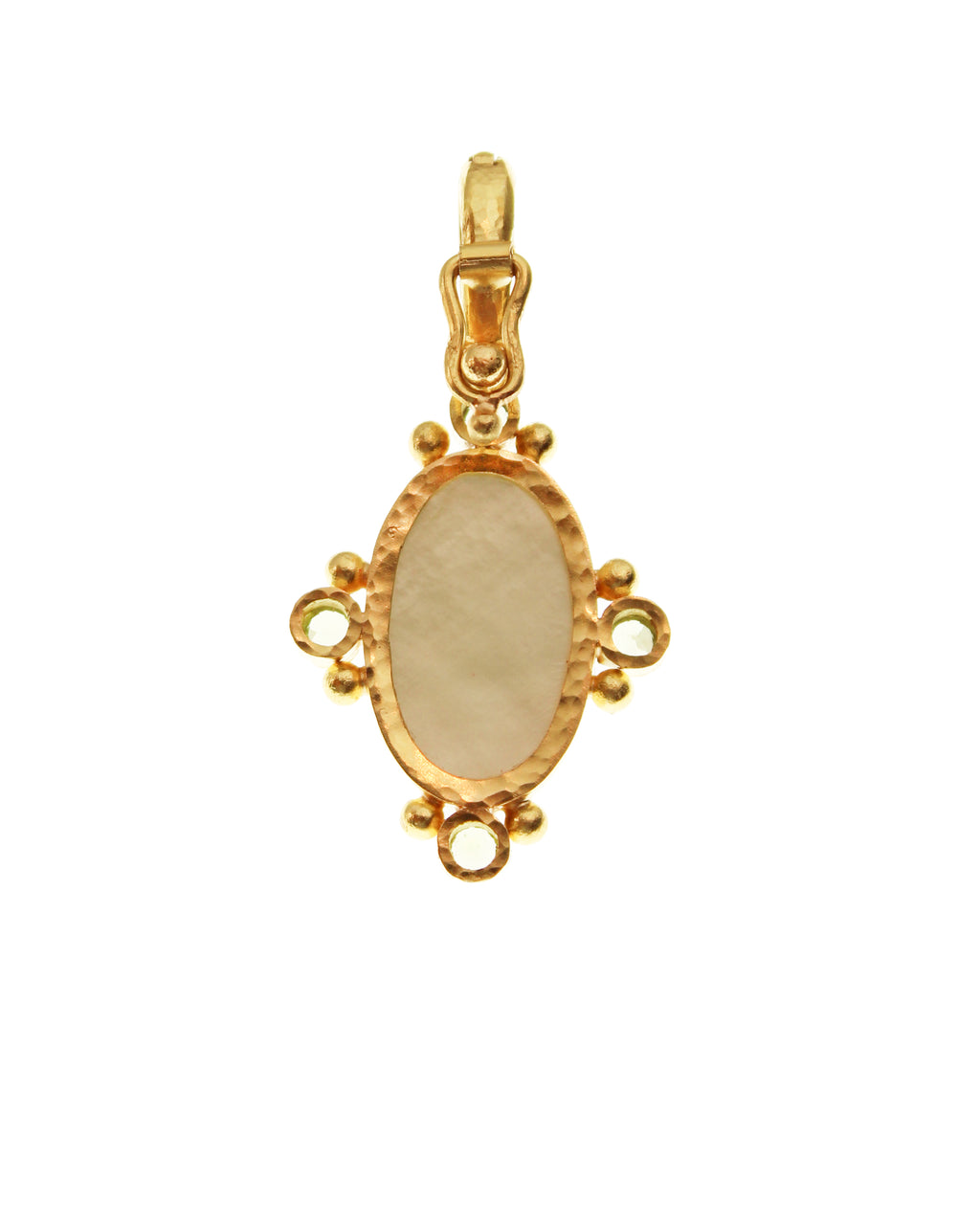 Smoke 'Standing Goddess' Venetian Glass Pendant