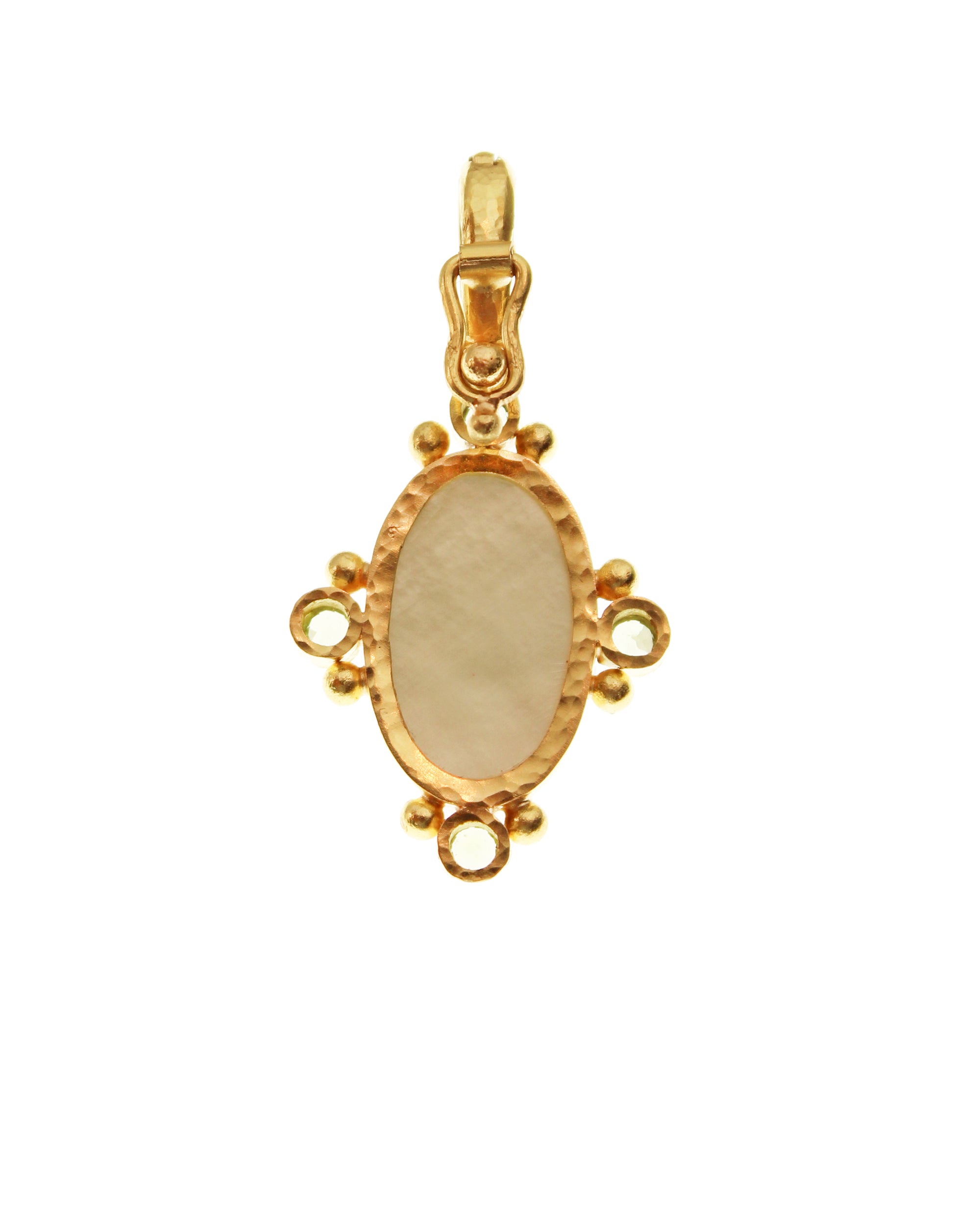 Smoke 'Standing Goddess' Venetian Glass Pendant