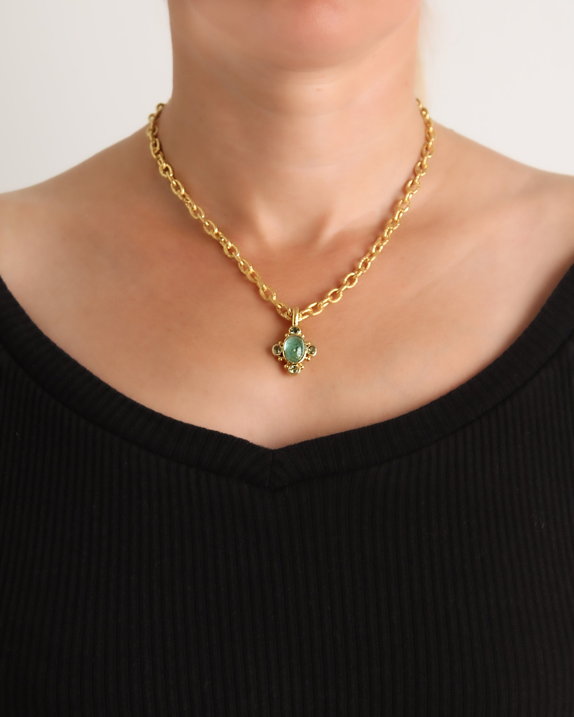 Green Tourmaline Pendant