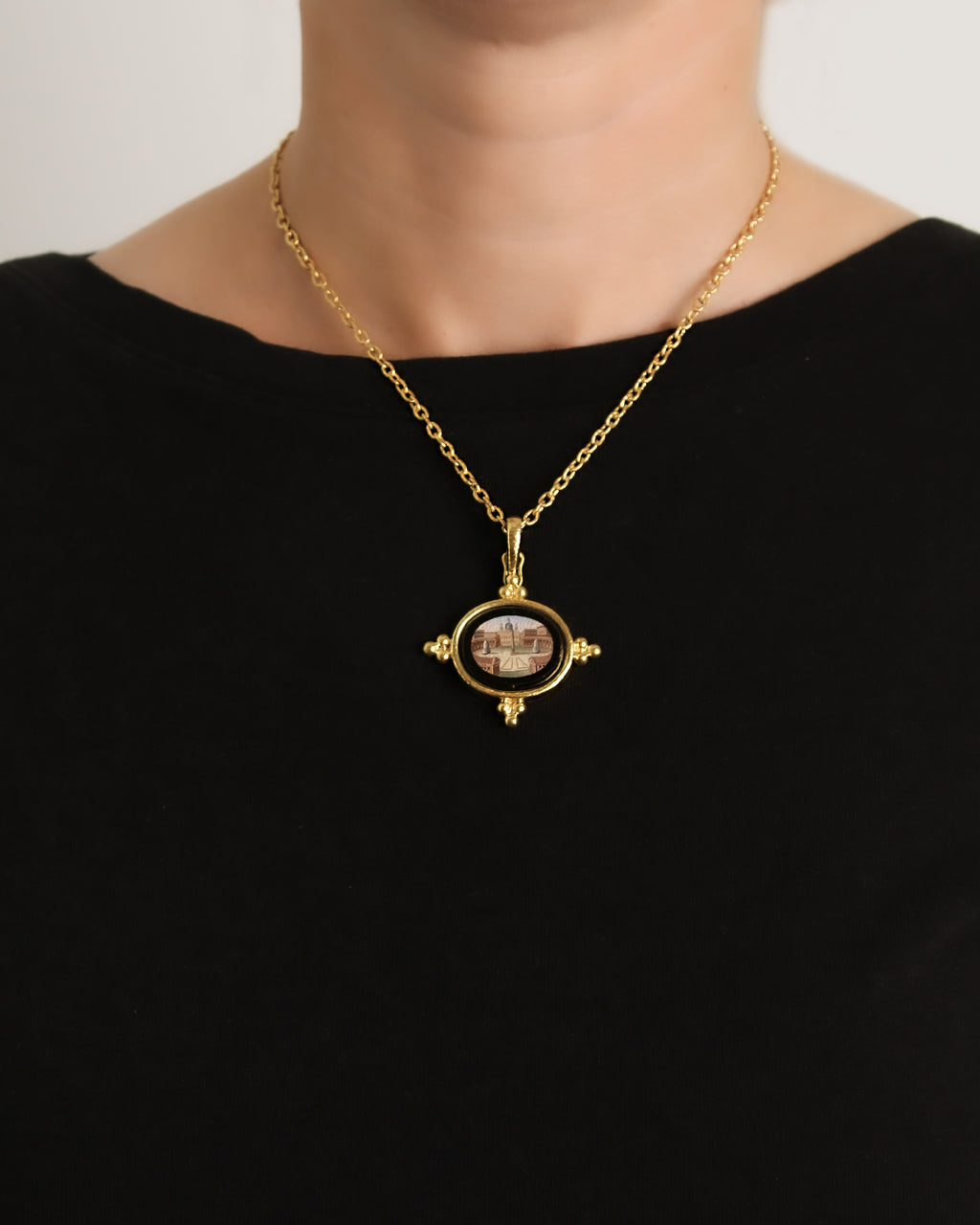 Antique Micromosaic Pendant