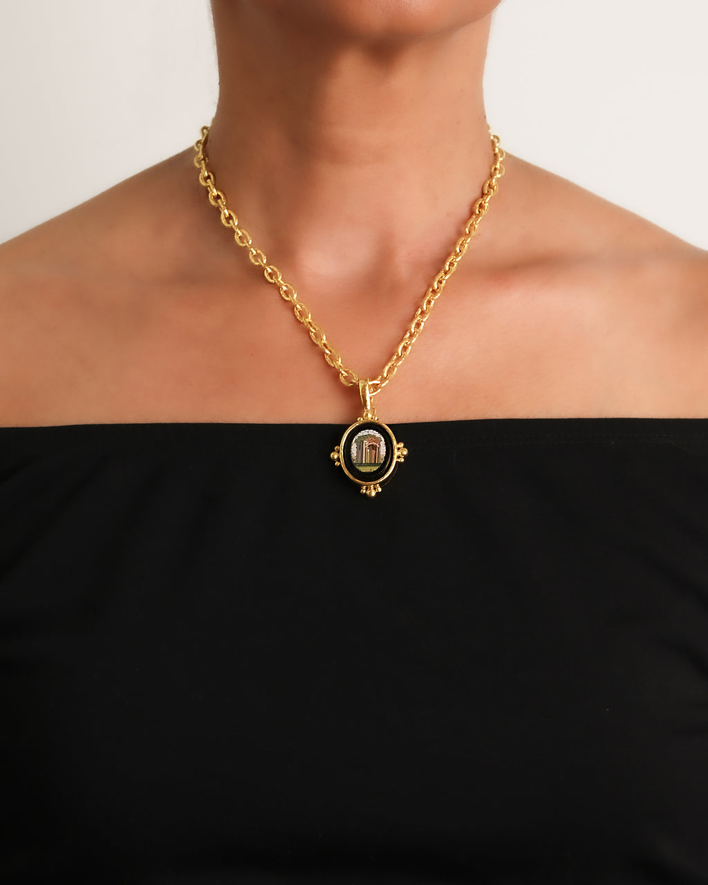 Antique Micromosaic Pendant