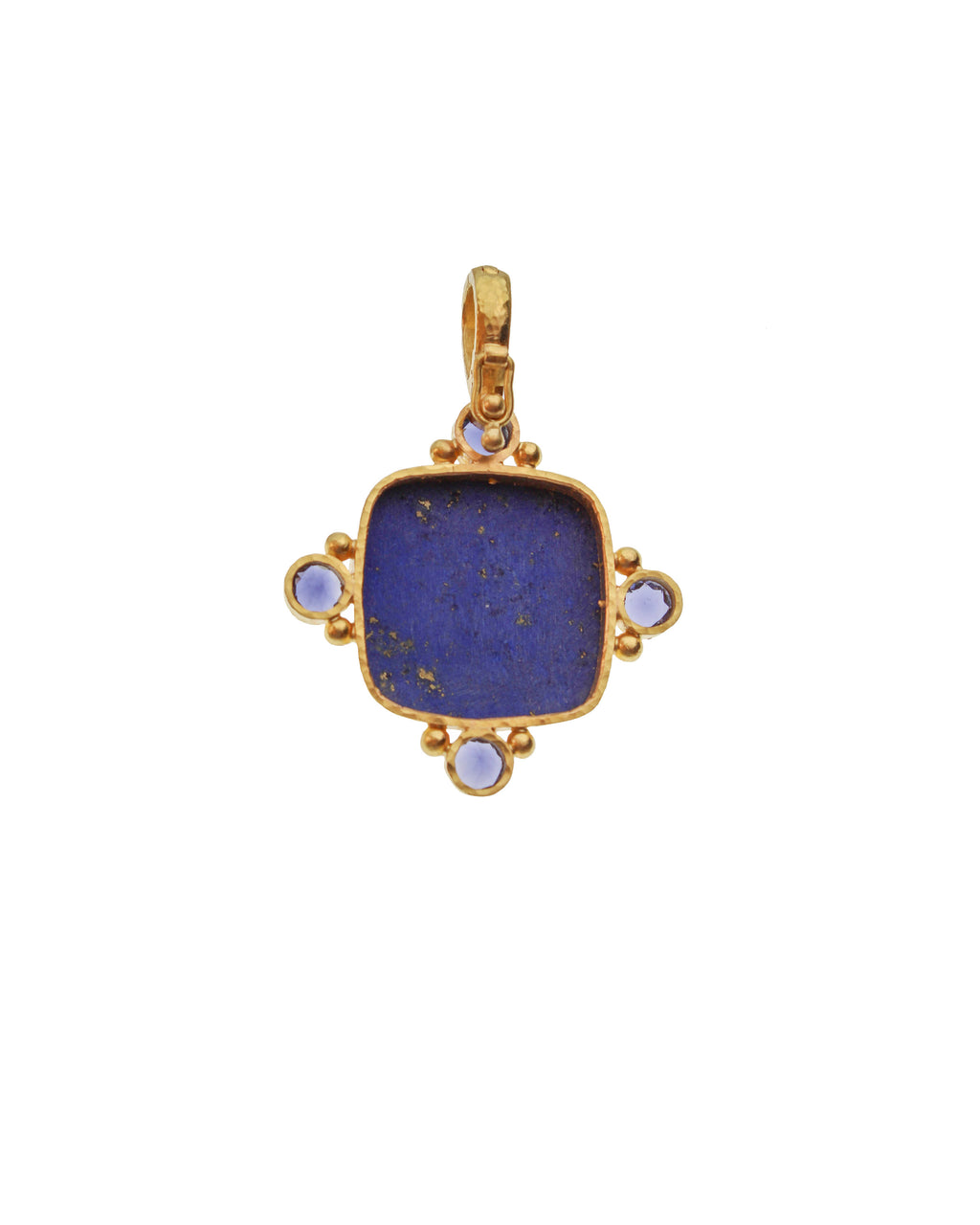 Lapis and Iolite Pendant