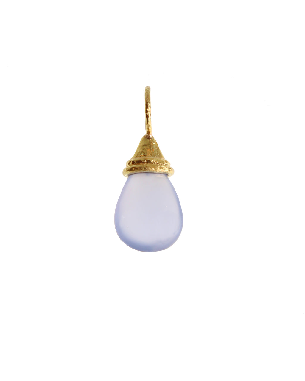 Blue Chalcedony Pendant with Jump Ring