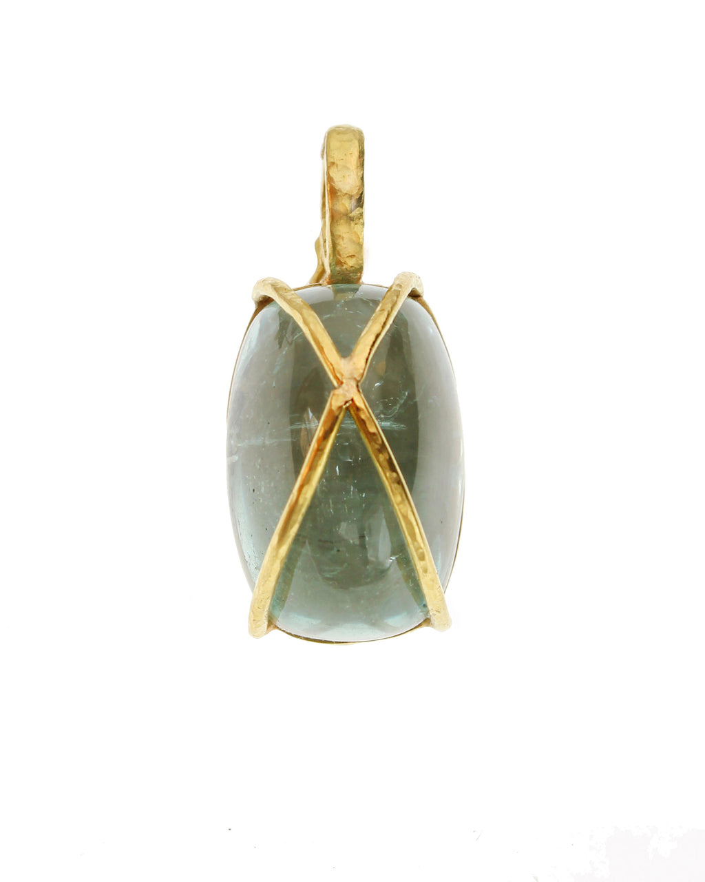 Caged Green Beryl Pendant