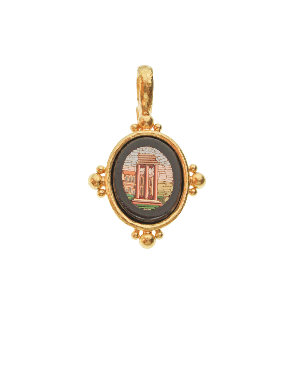 Antique Micromosaic 'Forum' Pendant