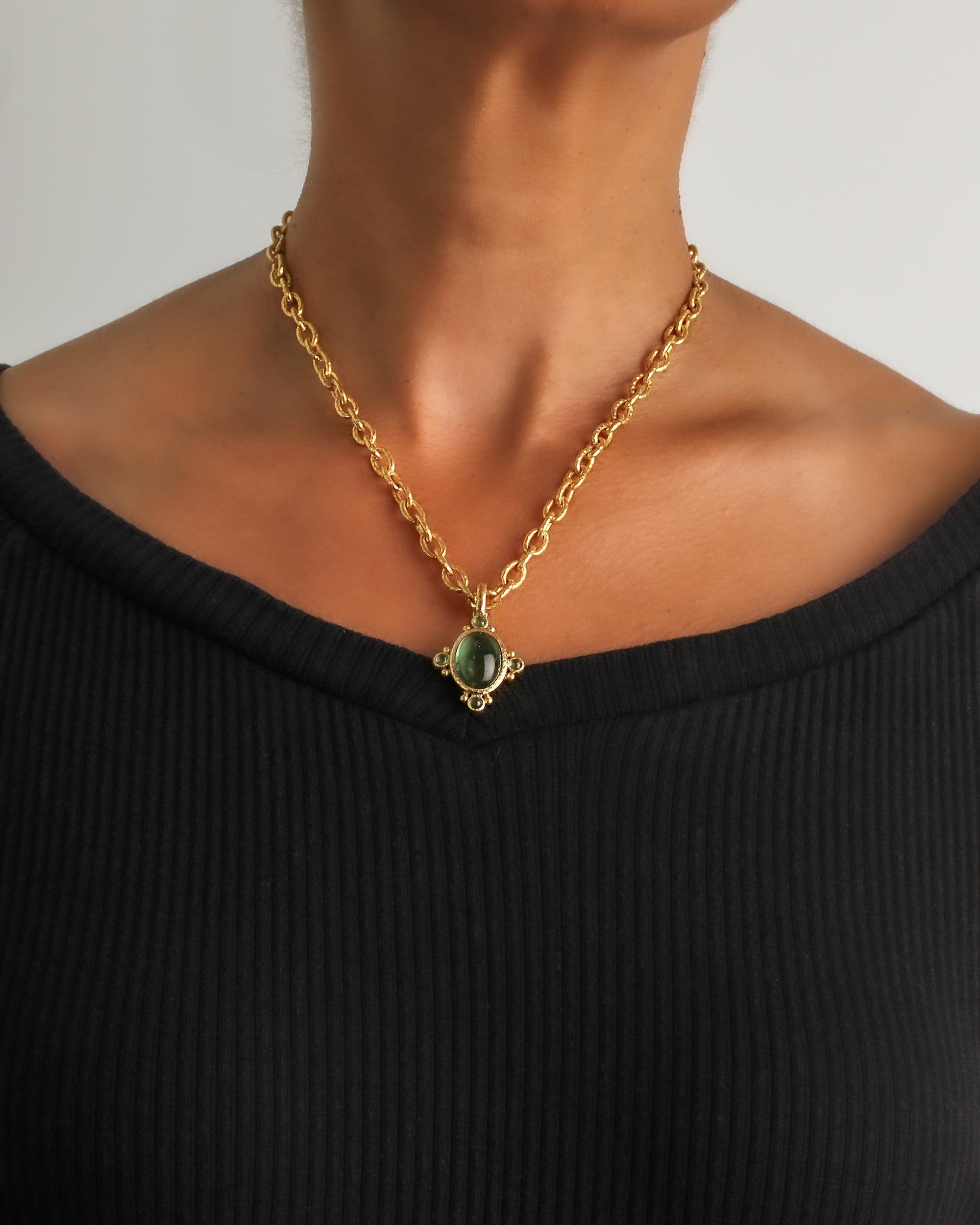 Green Tourmaline Pendant