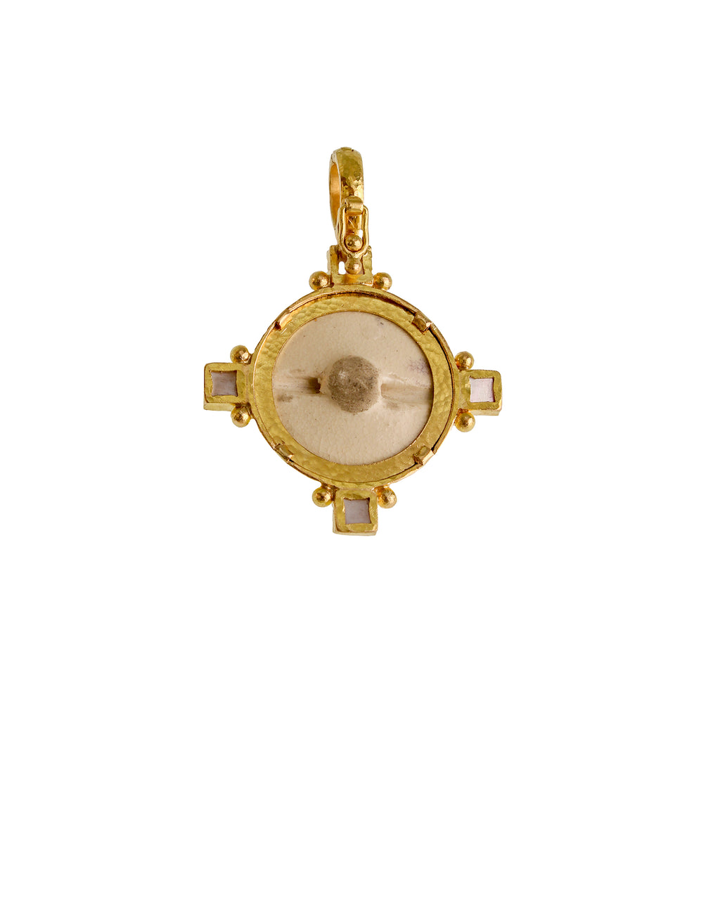 Antique Satsuma Porcelain 'Wisteria' Pendant