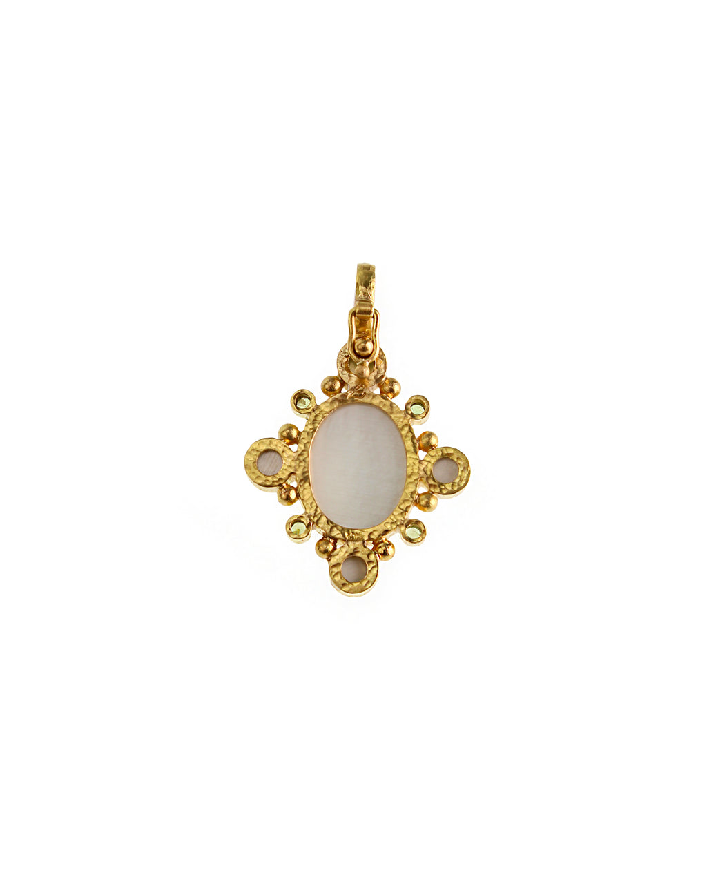 Green Tourmaline and Demantoid Garnet Pendant