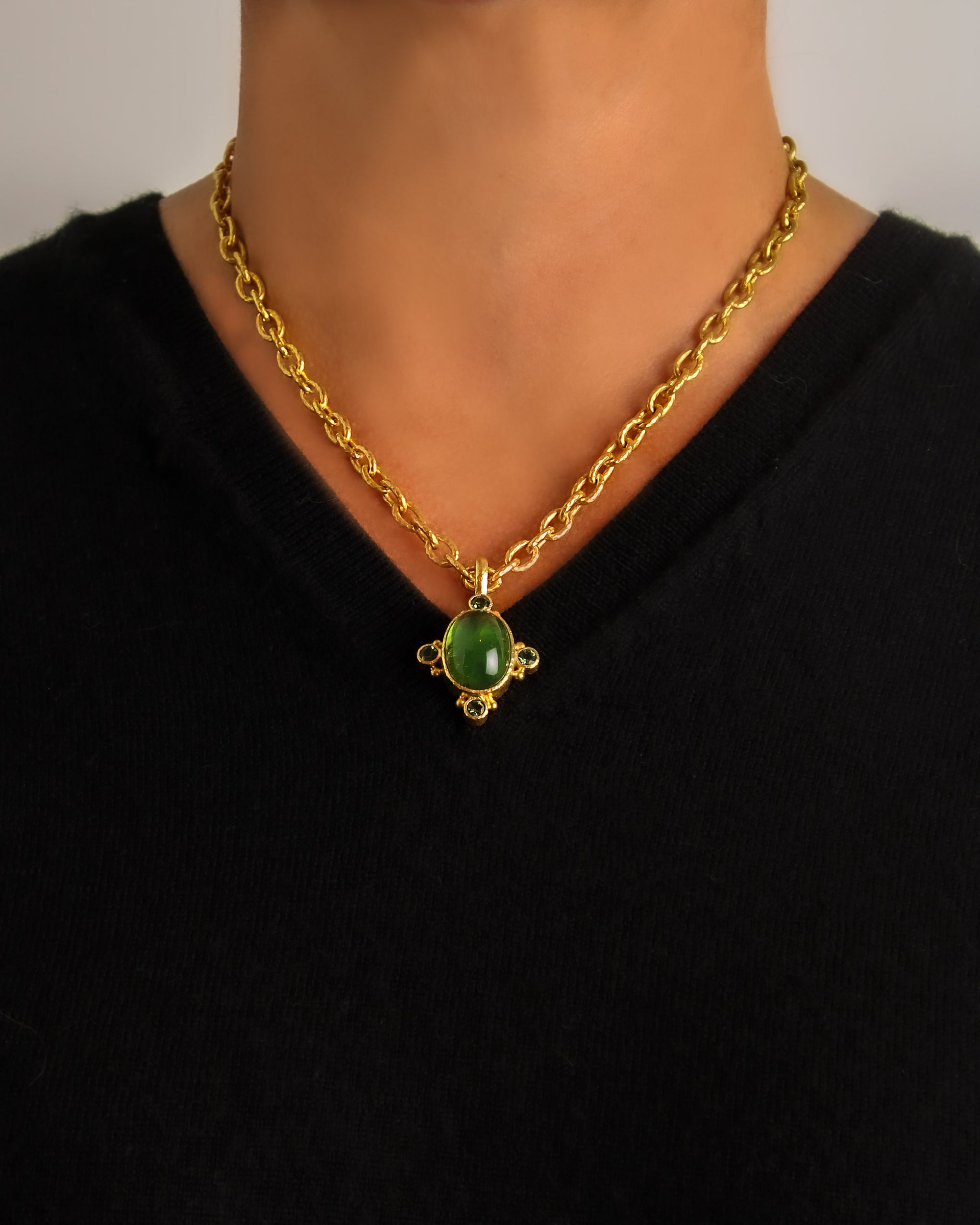 Green Tourmaline Pendant