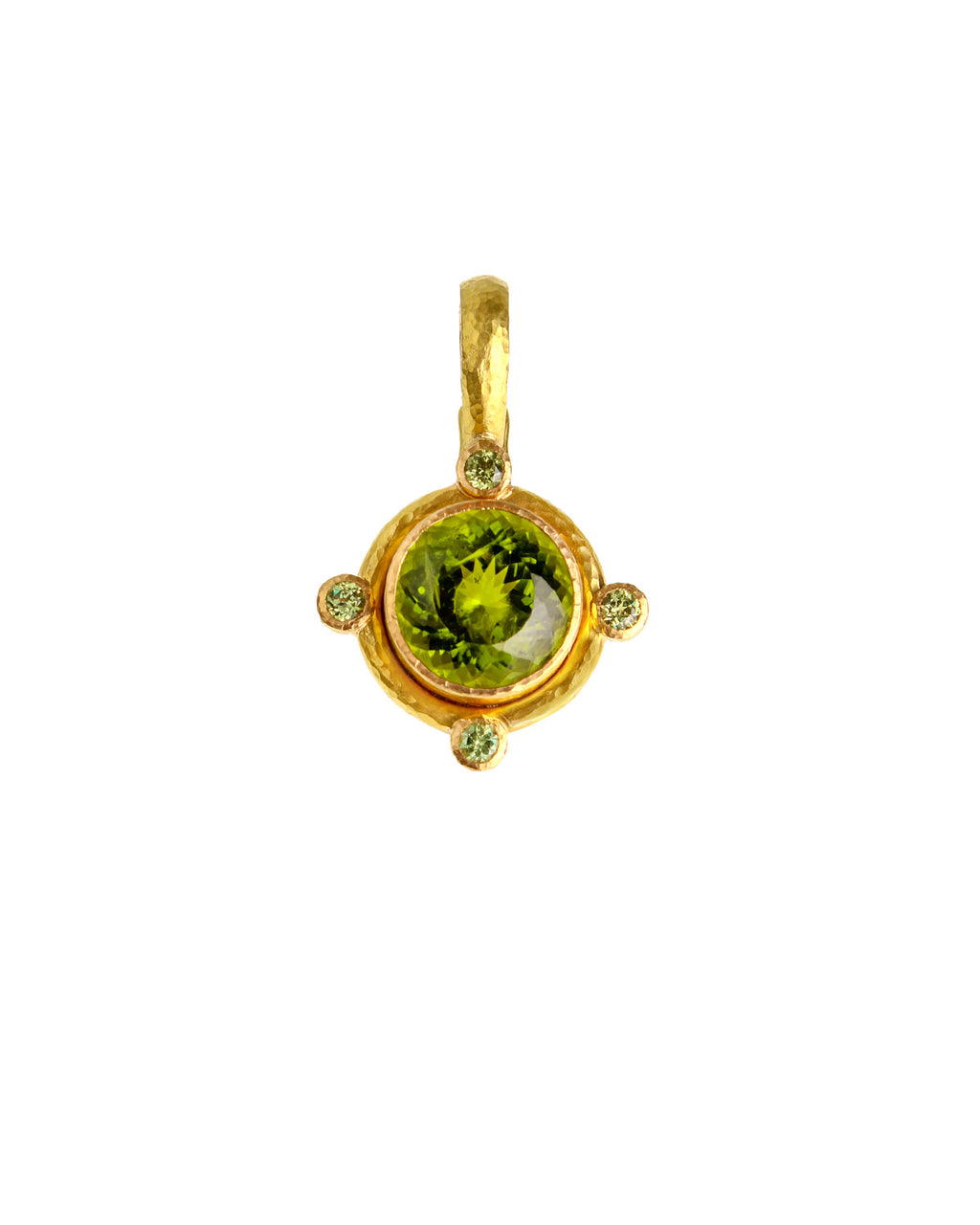 Peridot and Demantoid Garnet Pendant