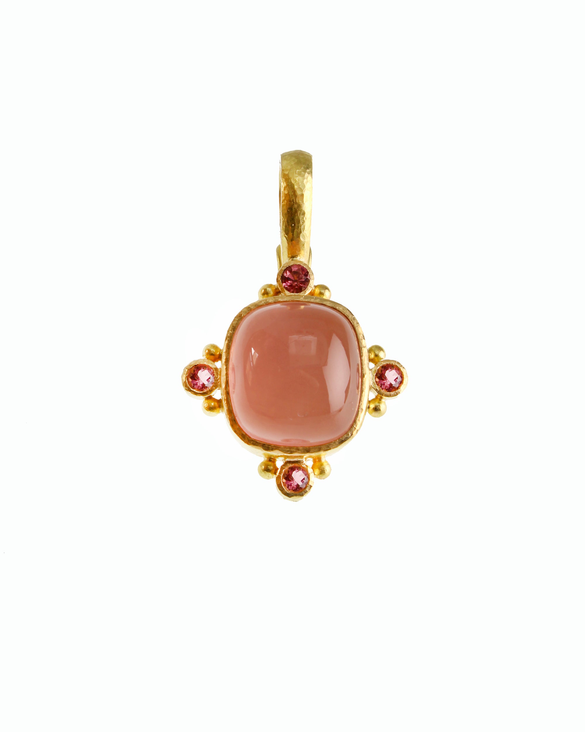 Rose Quartz and Pink Tourmaline Pendant