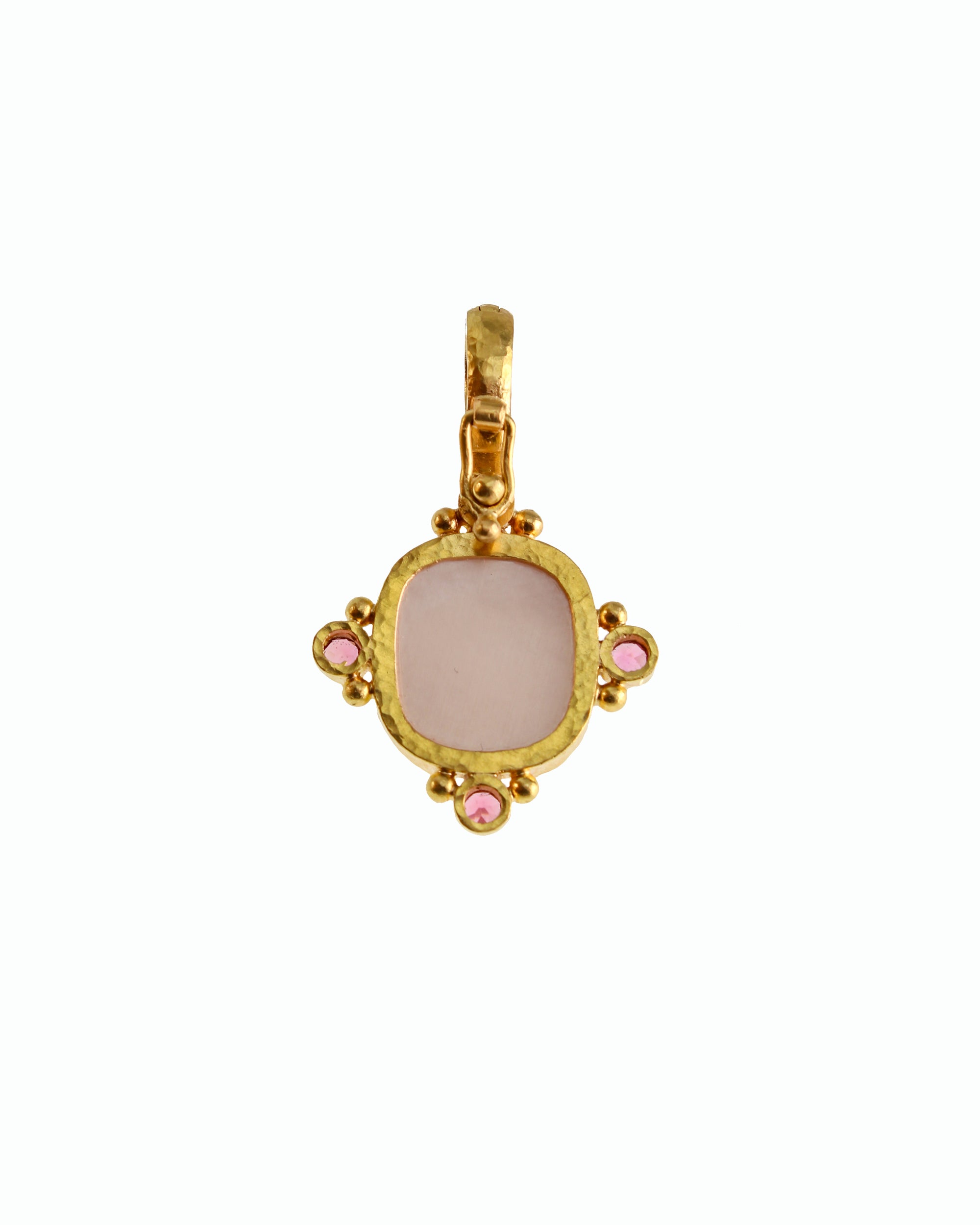 Rose Quartz and Pink Tourmaline Pendant