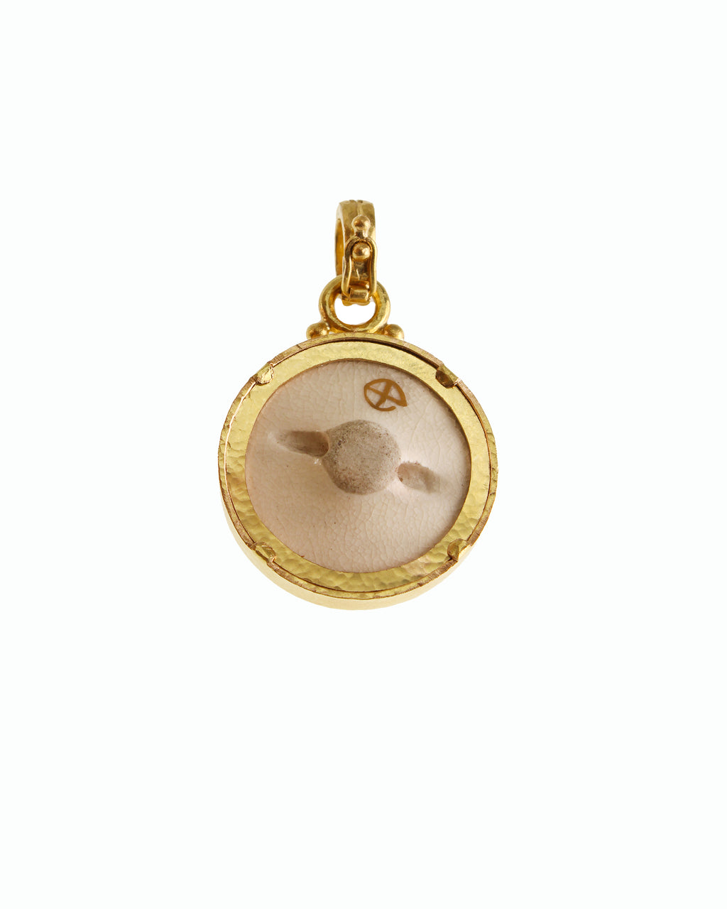 Antique Satsuma Porcelain 'Five Geishas' Pendant