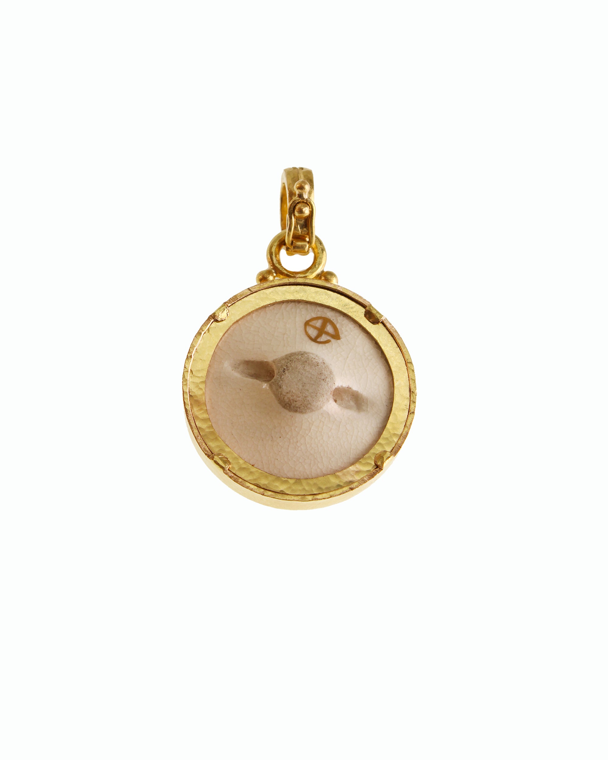 Antique Satsuma Porcelain 'Five Geishas' Pendant