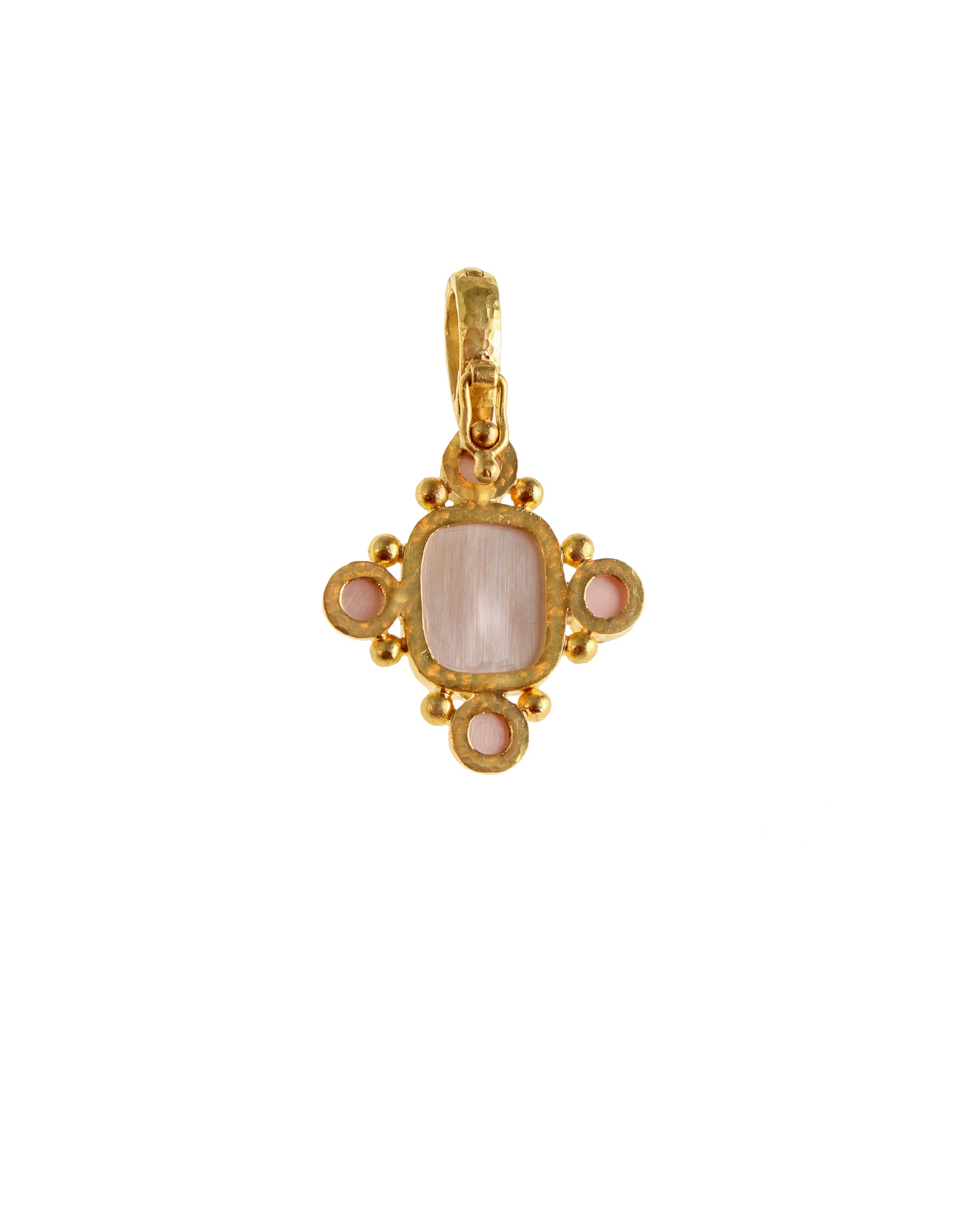 Cabochon Pink Tourmaline Pendant