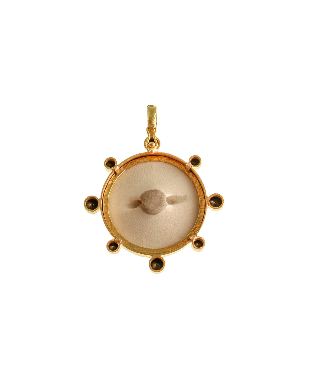 Antique Satsuma 'Five Geishas with Child'  Pendant