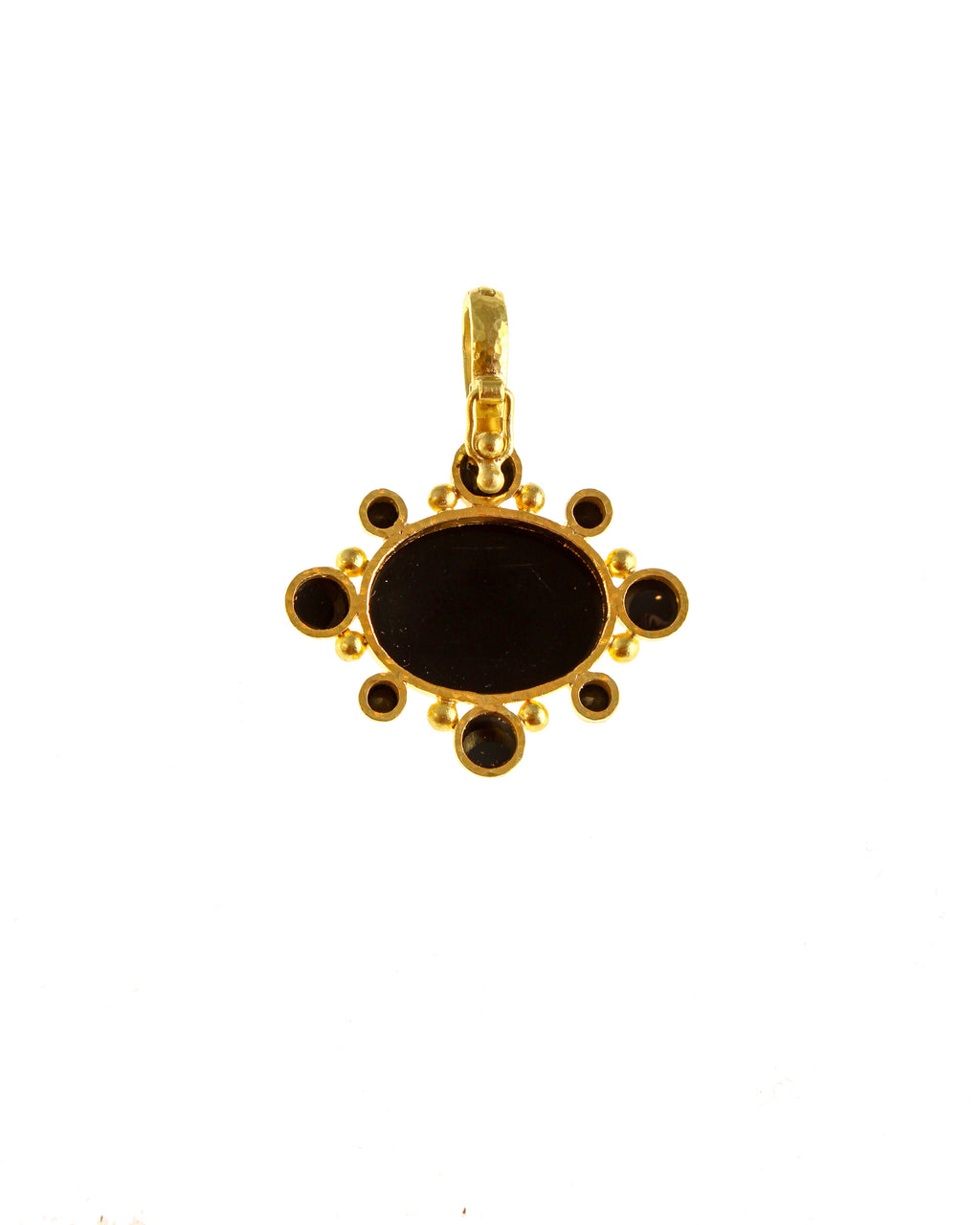 Onyx 'Moth' with Black Spinel Pendant