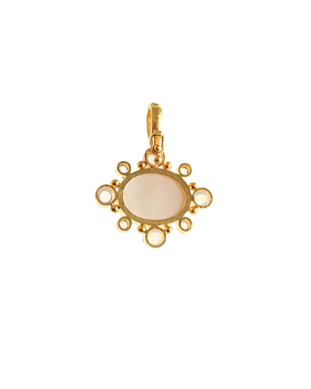 Rock Crystal 'Moth' with Moonstone Pendant