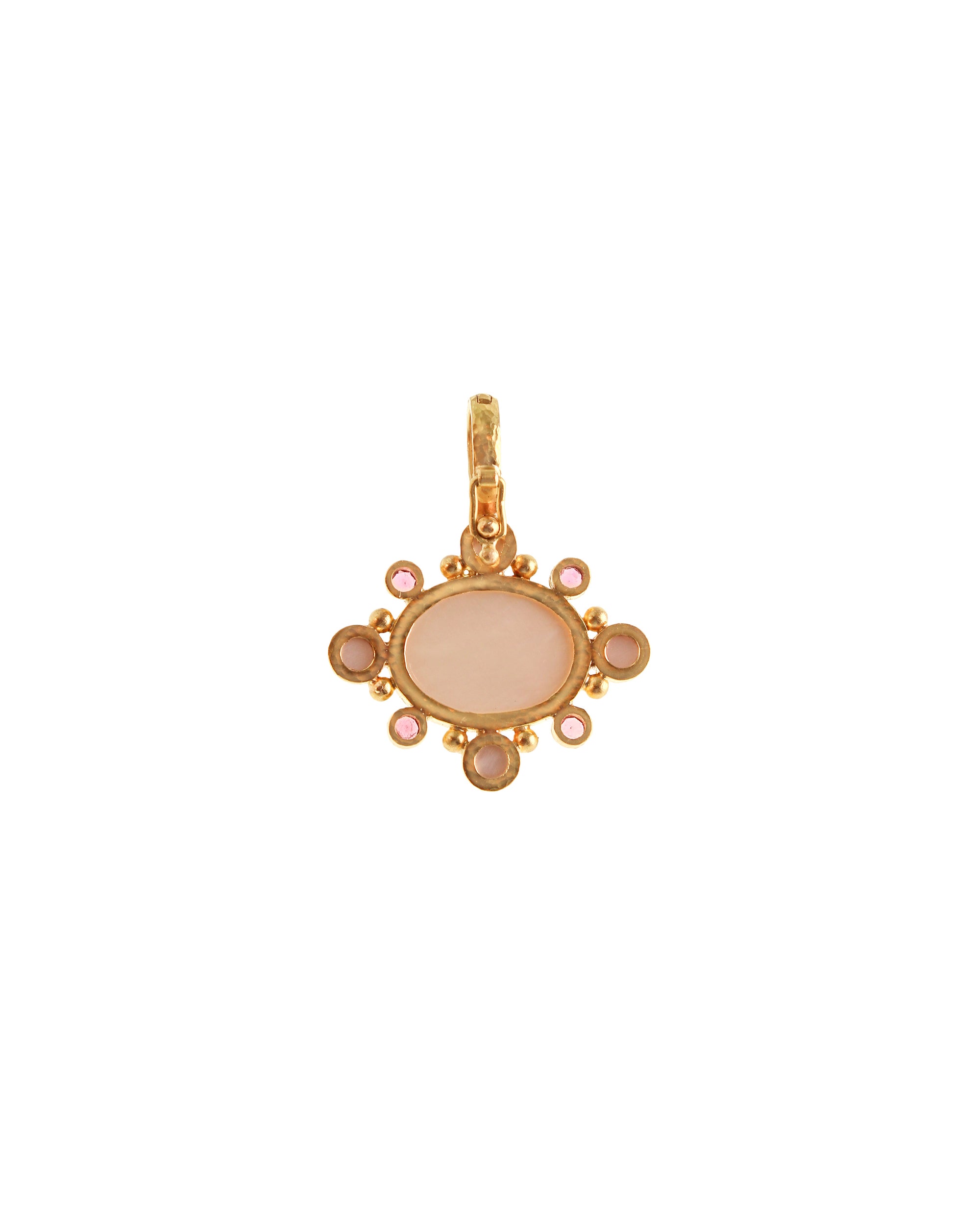 Rose Quartz and Pink Tourmaline Pendant