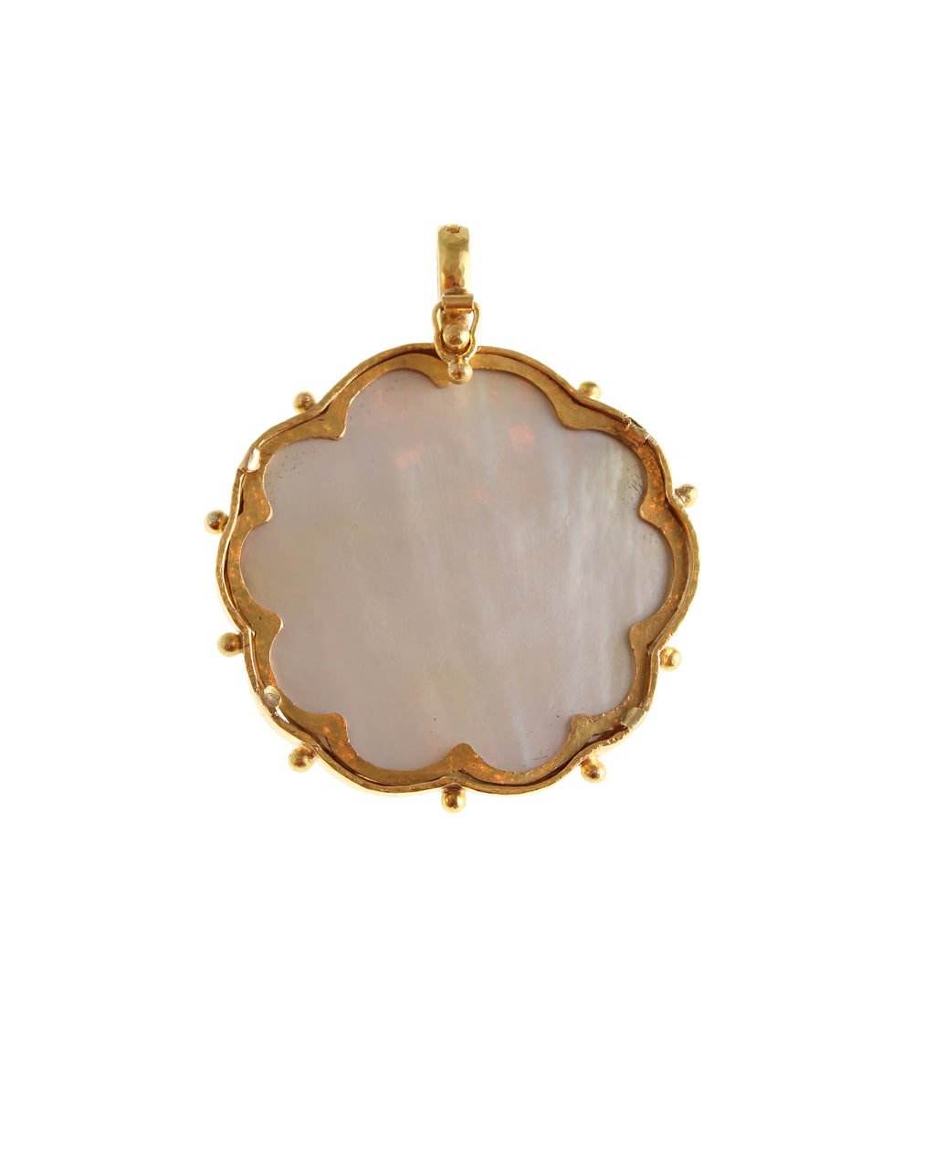 'Two Geishas with Umbrella' Satsuma Pendant