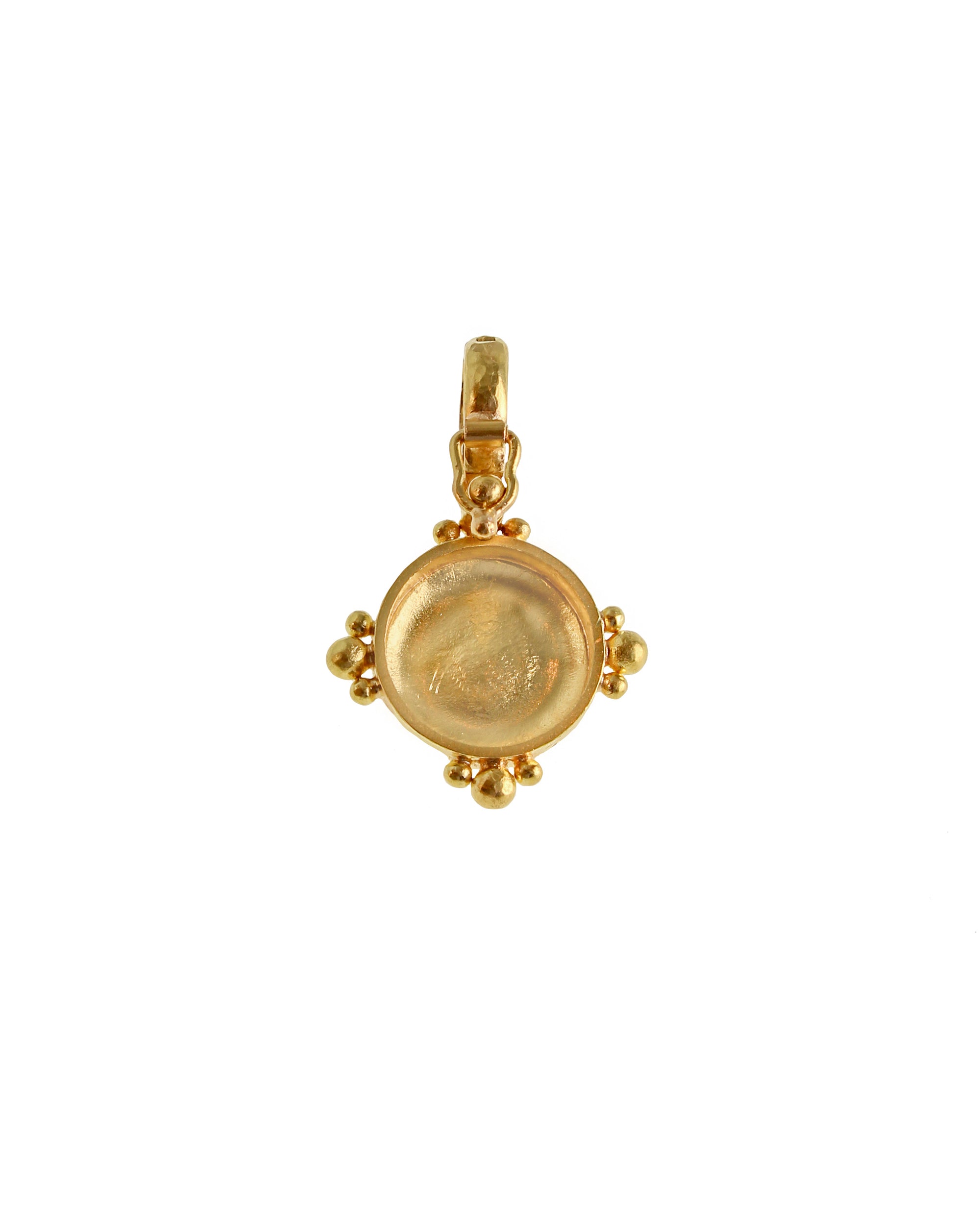 Gold Round 'Pegasus' Pendant