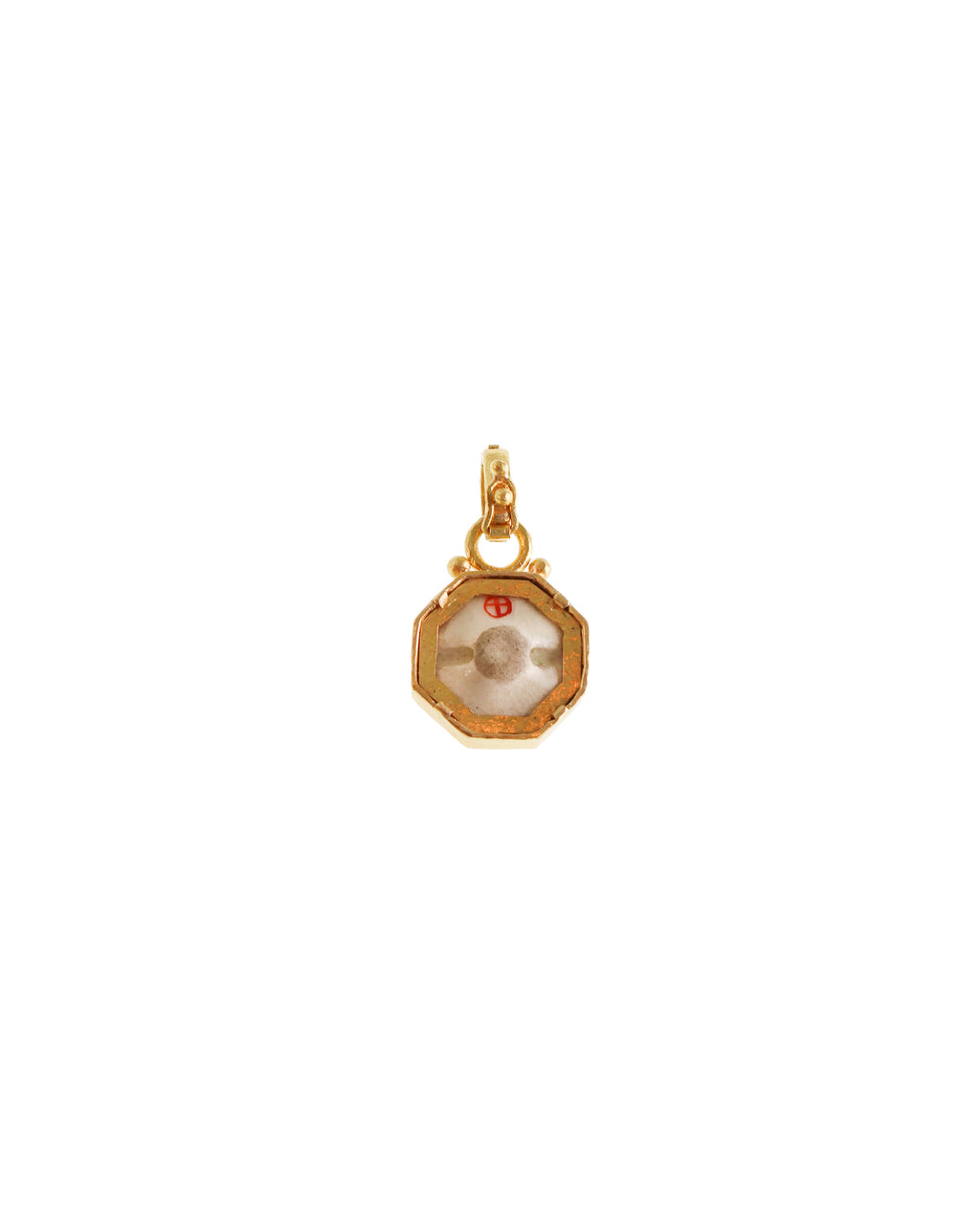 Antique 'Octagonal Dragon' Satsuma Pendant