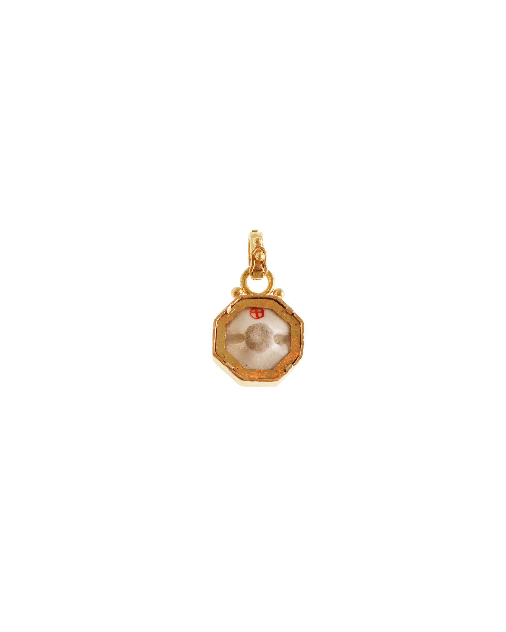 Antique 'Octagonal Dragon' Satsuma Pendant