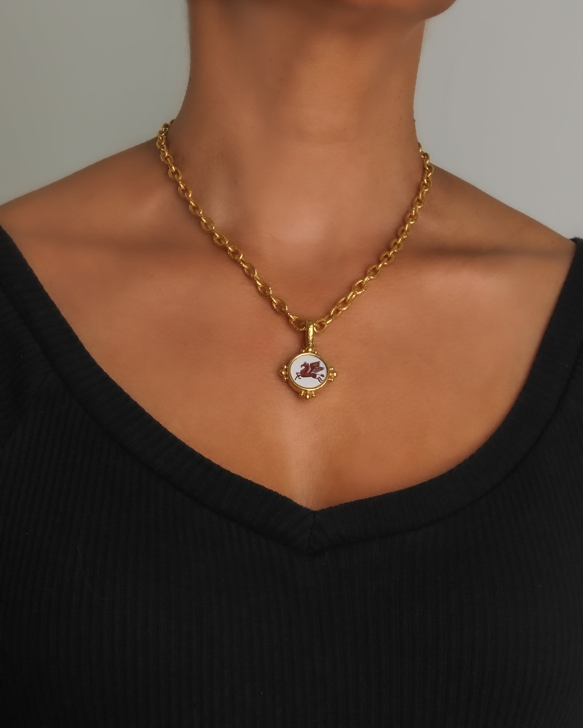 Banded Agate 'Pegasus' Pendant