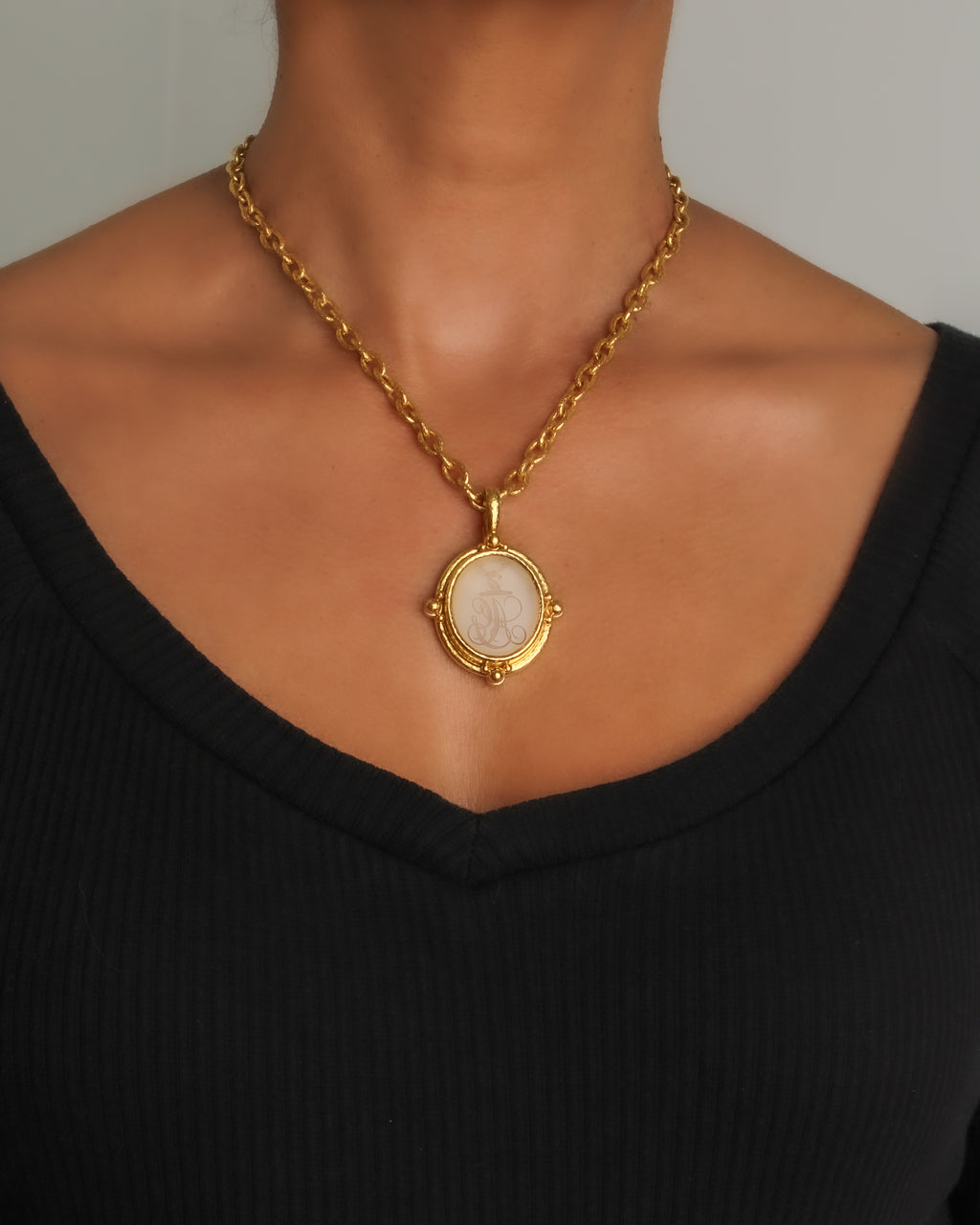 Antique English Quartz Seal Pendant