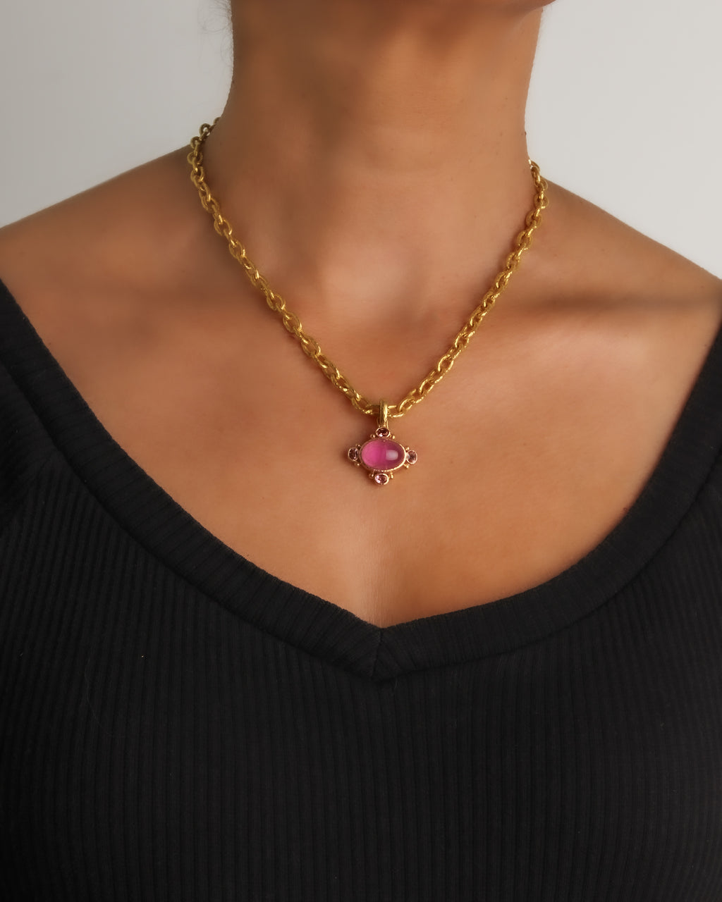 Pink Tourmaline Pendant