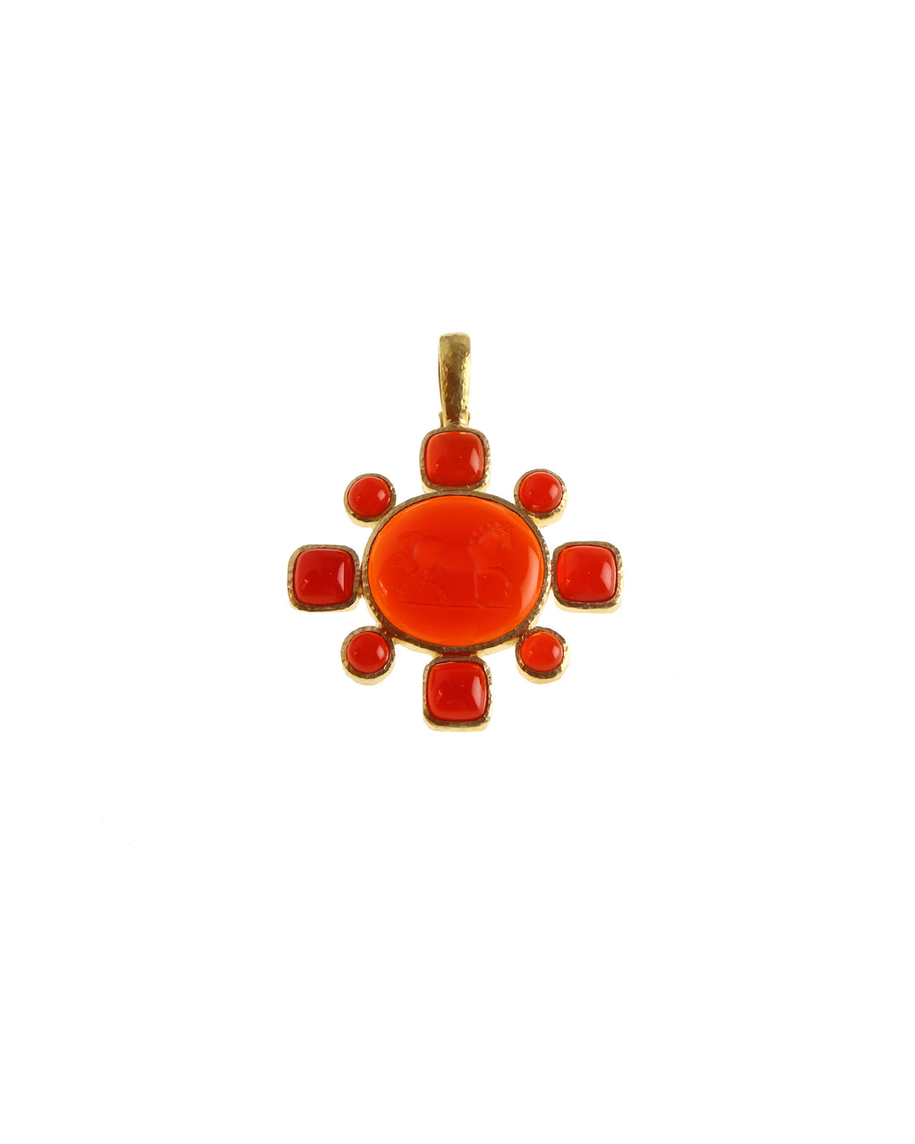 Carnelian 'Roman Horse' Pendant