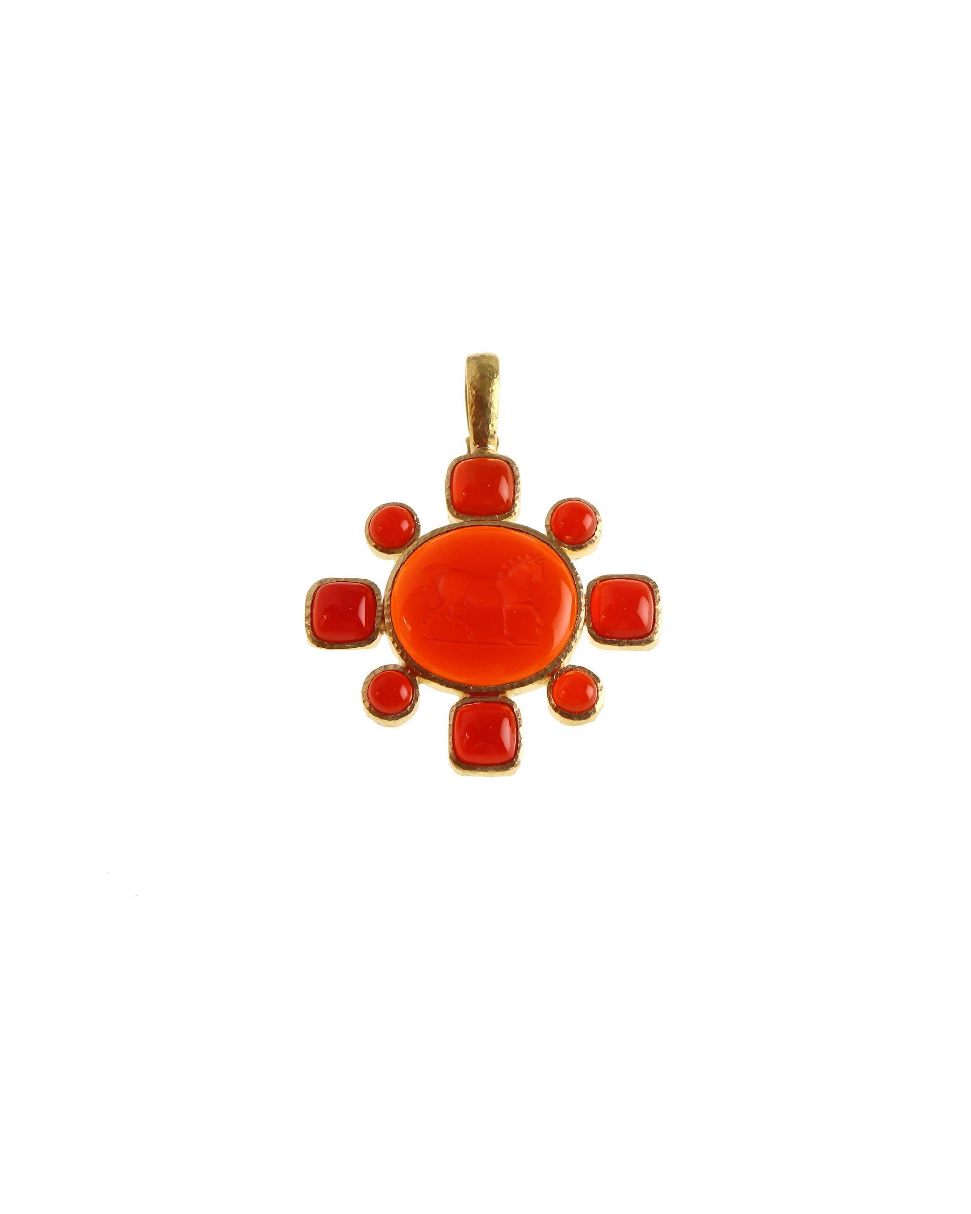 Carnelian 'Roman Horse' Pendant