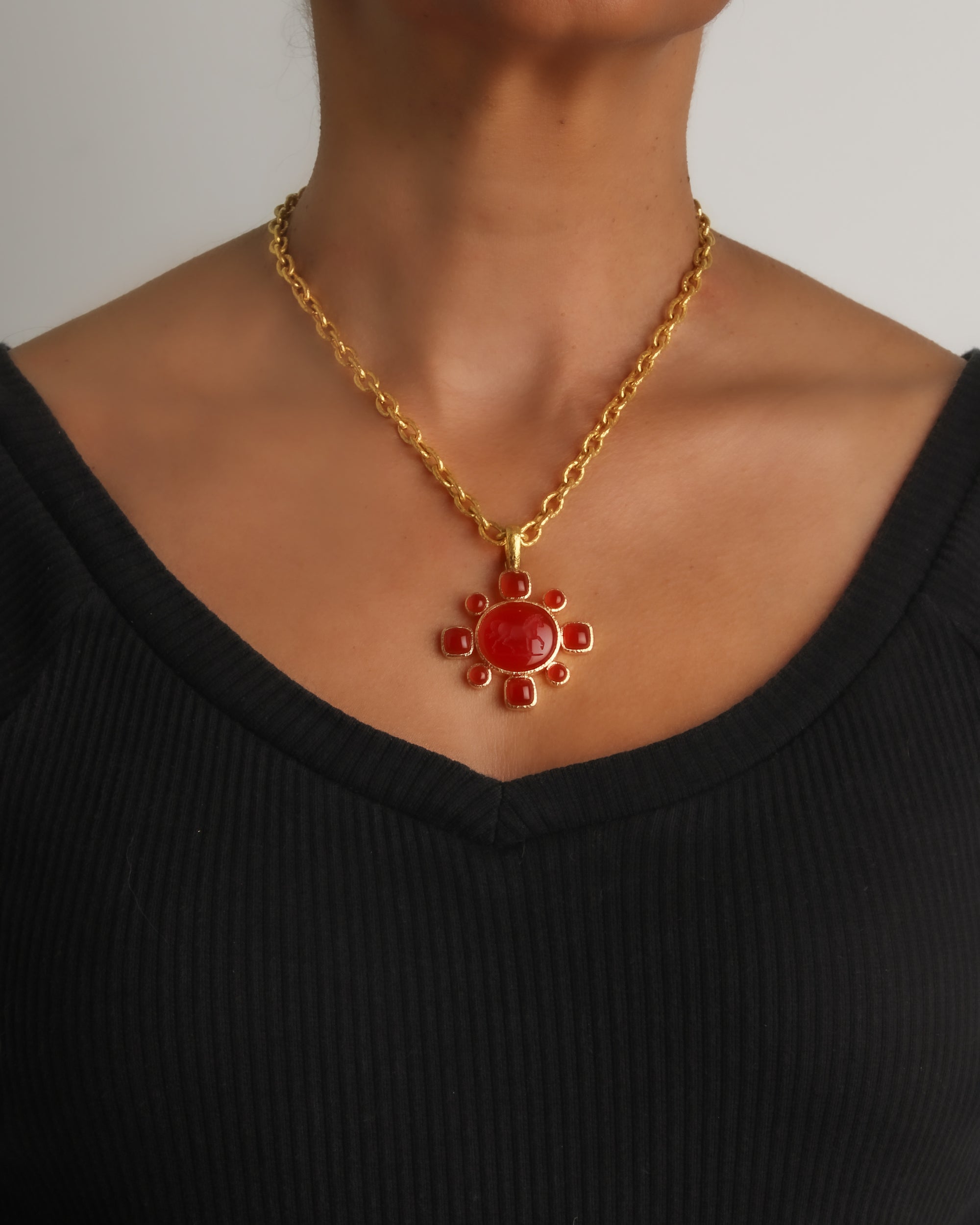 Carnelian 'Roman Horse' Pendant