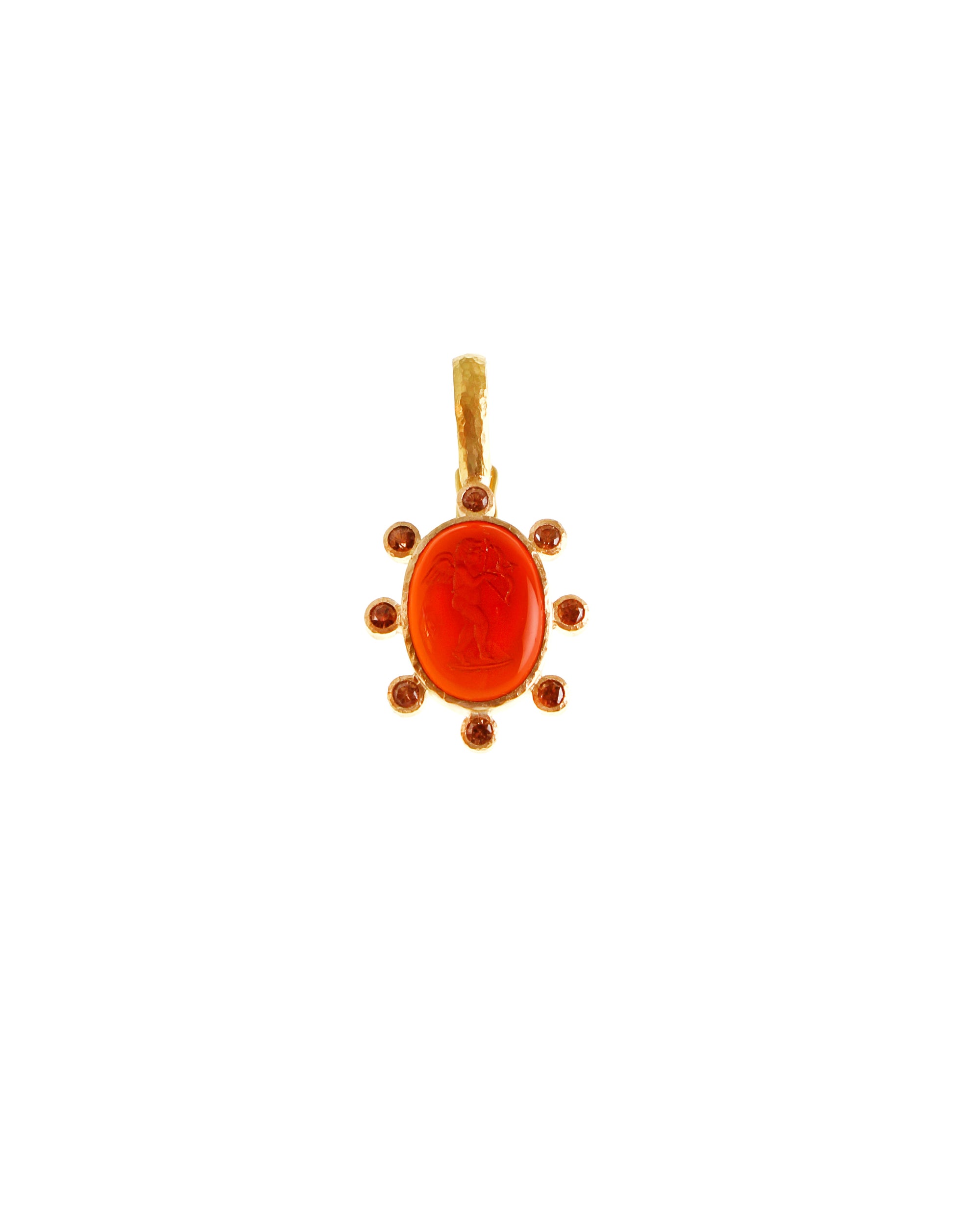 Carnelian 'Cherub with Bow' Pendant